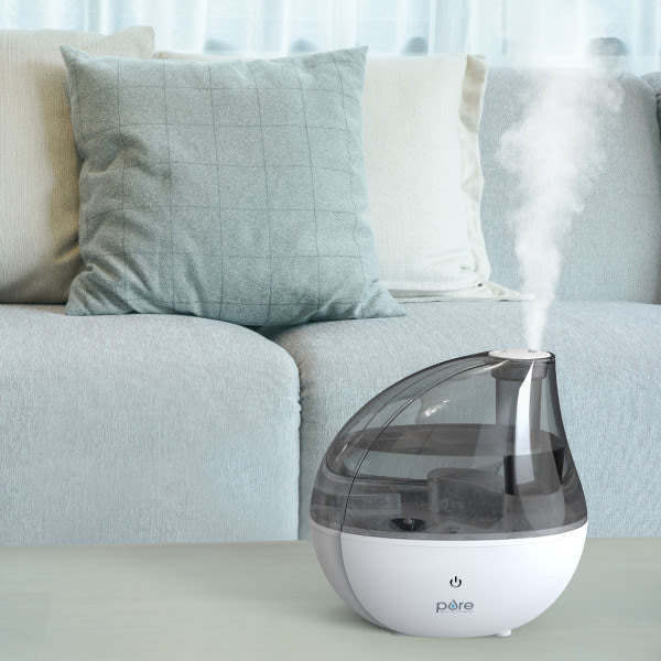 Humidificateur ultrasonique à vapeur froide MistAire Silver - PEHUMSIL|Humidificateur ultrasonique à vapeur froide MistAire Silver - PEHUMSIL