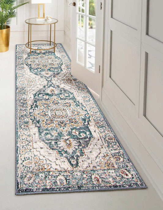 Tapis Legacy bleu sarcelle - 2'8 x 8'2|Carpette Legacy bleu sarcelle - 2 pi 8 po x 8 pi 2 po