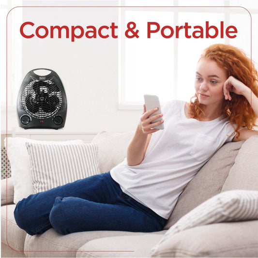 Radiateur portatif Black+Decker de 10 po | Chauffage de bureau personnel Black+Decker 10