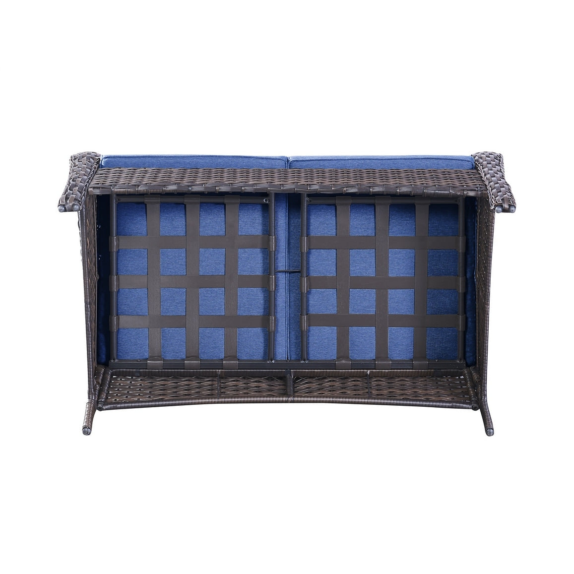 Ensemble de canapés d'extérieur en osier Gymojoy avec causeuse et canapé en rotin