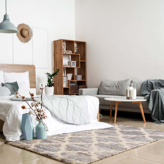 Tapis Dimity gris/bleu clair - 2,39 m x 3,10 m | D86FVDE7