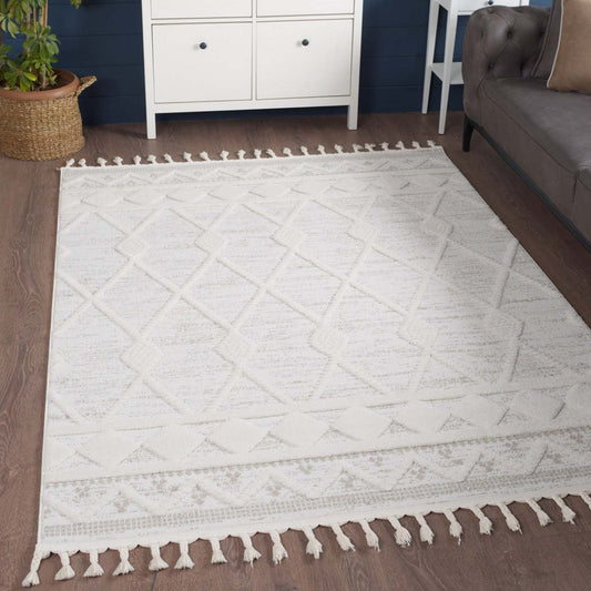 Quinto Rhombus Shag Area Rug - 6'3 x 9'|Carpette à poil long Quinto Rhombus - 6 pi 3 po x 9 pi
