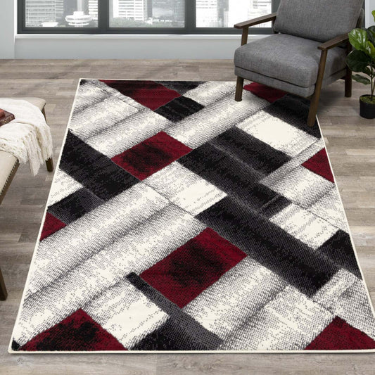 Florence Rectangles Area Rug - 4'7 x 6'7|Tapis Florence à motifs de rectangles - 4 pi 7 po x 6 pi 7 po