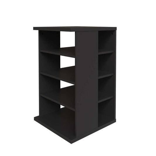 Nordika Jasper 4-Shelf Audio Tower Bookcase - Noir|Bibliothèque tour audio Jasper Nordika à 4 tablettes - noire