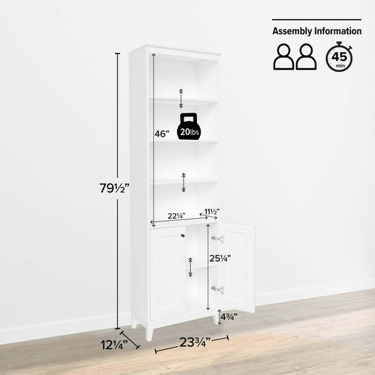 Bibliothèque Prepac Yaletown - Blanc|Bibliothèque Yaletown de Prepac - blanche