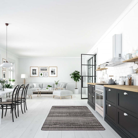 Tapis Wileen Noir - 4'4 X 6'5 |Carpette Wileen noire - 4 pi 4 po x 6 pi 5 po