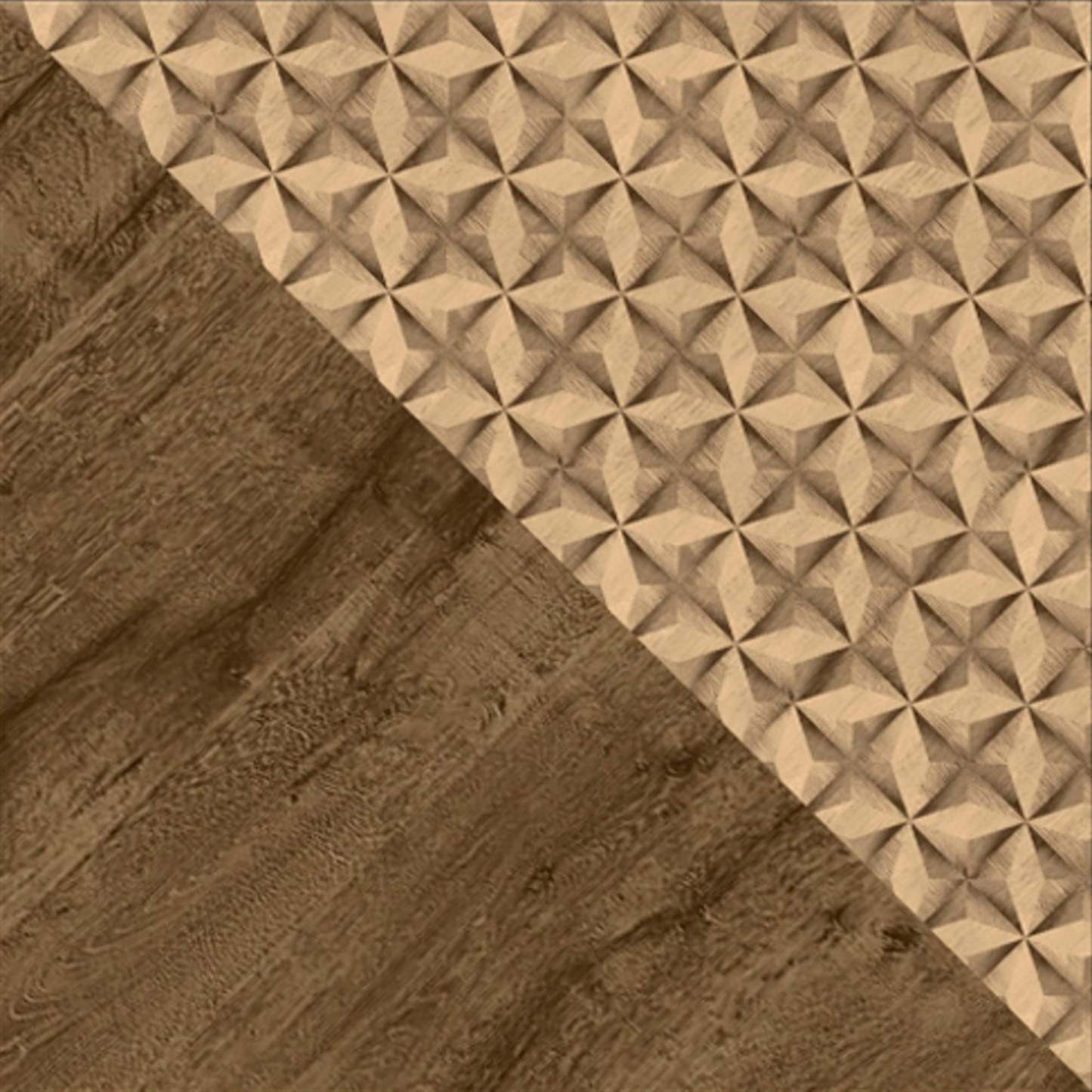 Manhattan Comfort Liberty Mid-Century Modern Nightstand with 2 Full Extension Drawers - Brown|Table de nuit Liberty de Manhattan Comfort de style moderne du milieu du 20e siècle avec 2 tiroirs à extension complète - brune