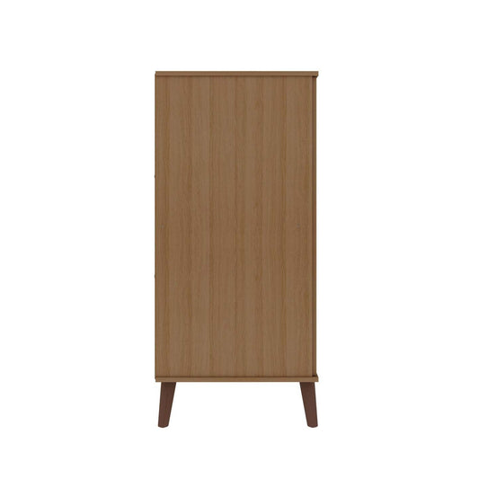 Manhattan Comfort Hampton Shoe Closet with 4 Shelves Solid Wood Legs - Maple Cream|Armoire à chaussures Hampton de Manhattan Comfort avec 4 tablettes et pattes en bois massif - crème d'érable