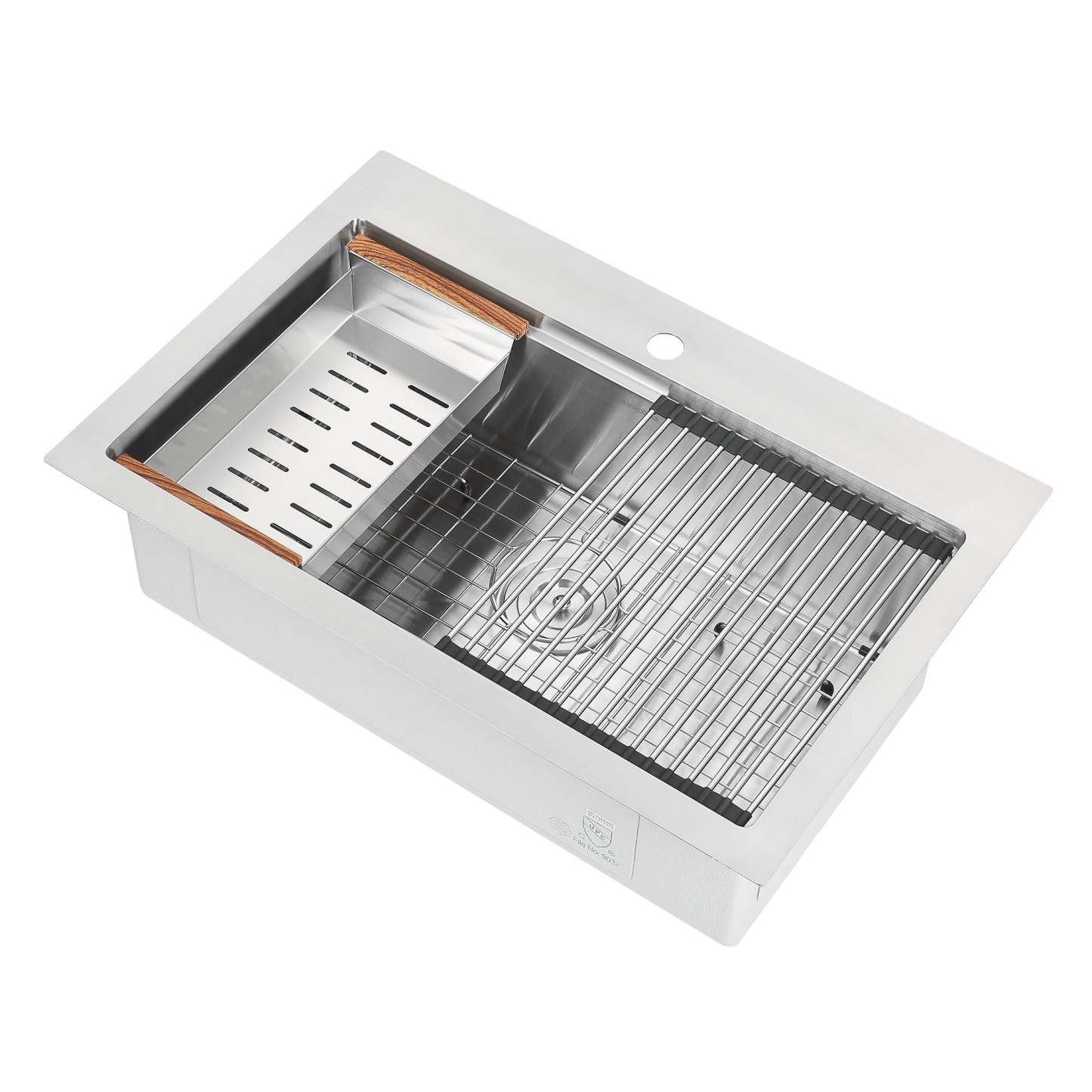 Ancona 30 Drop-In Workstation Kitchen Sink - AN-3128|Évier de cuisine poste de travail encastré Ancona de 30 po - AN-3128|D77GGQ74