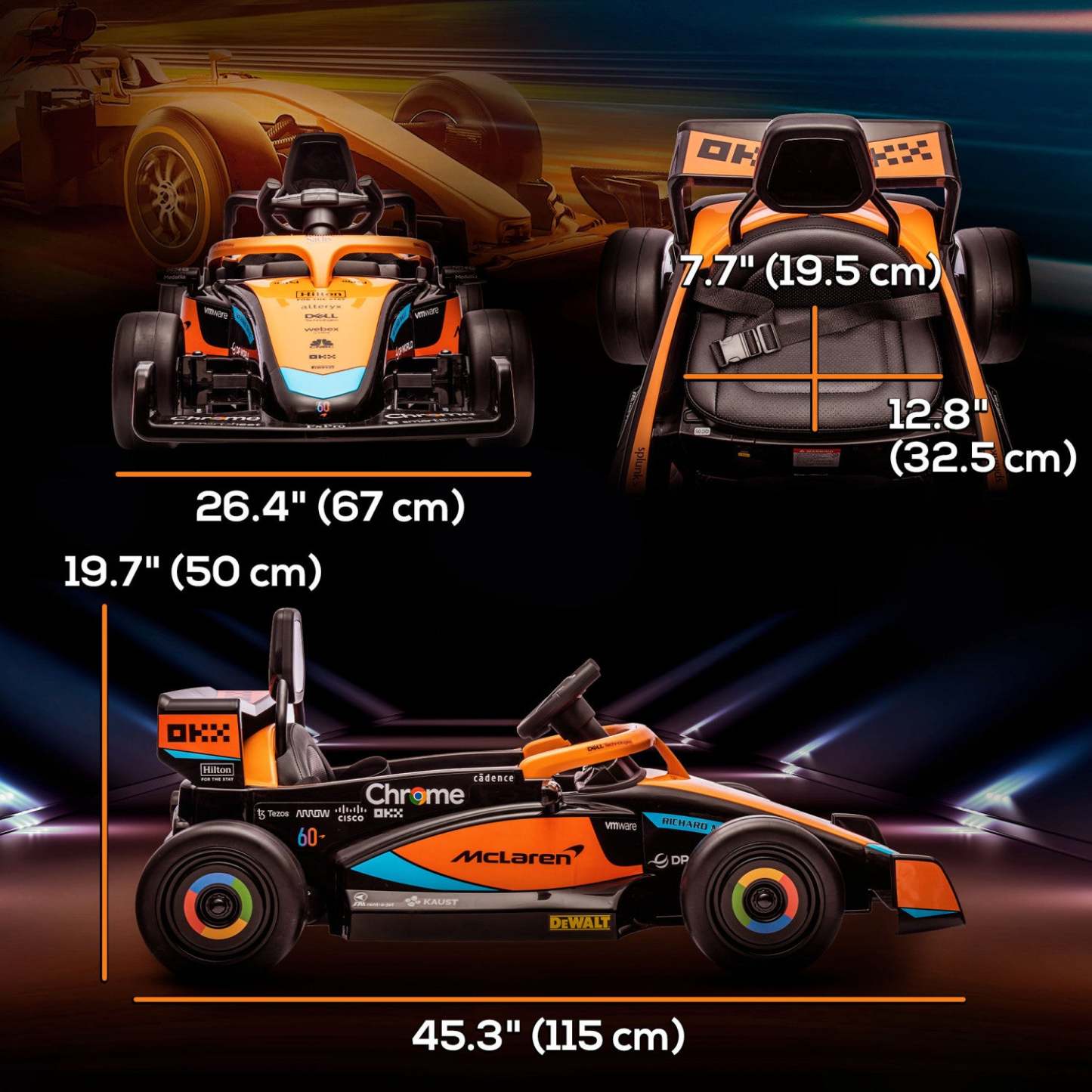 Qaba Voiture Électrique 12 V Pour Enfants Avec Télécommande, Voiture Électrique Pour Enfants Alimentée par Batterie