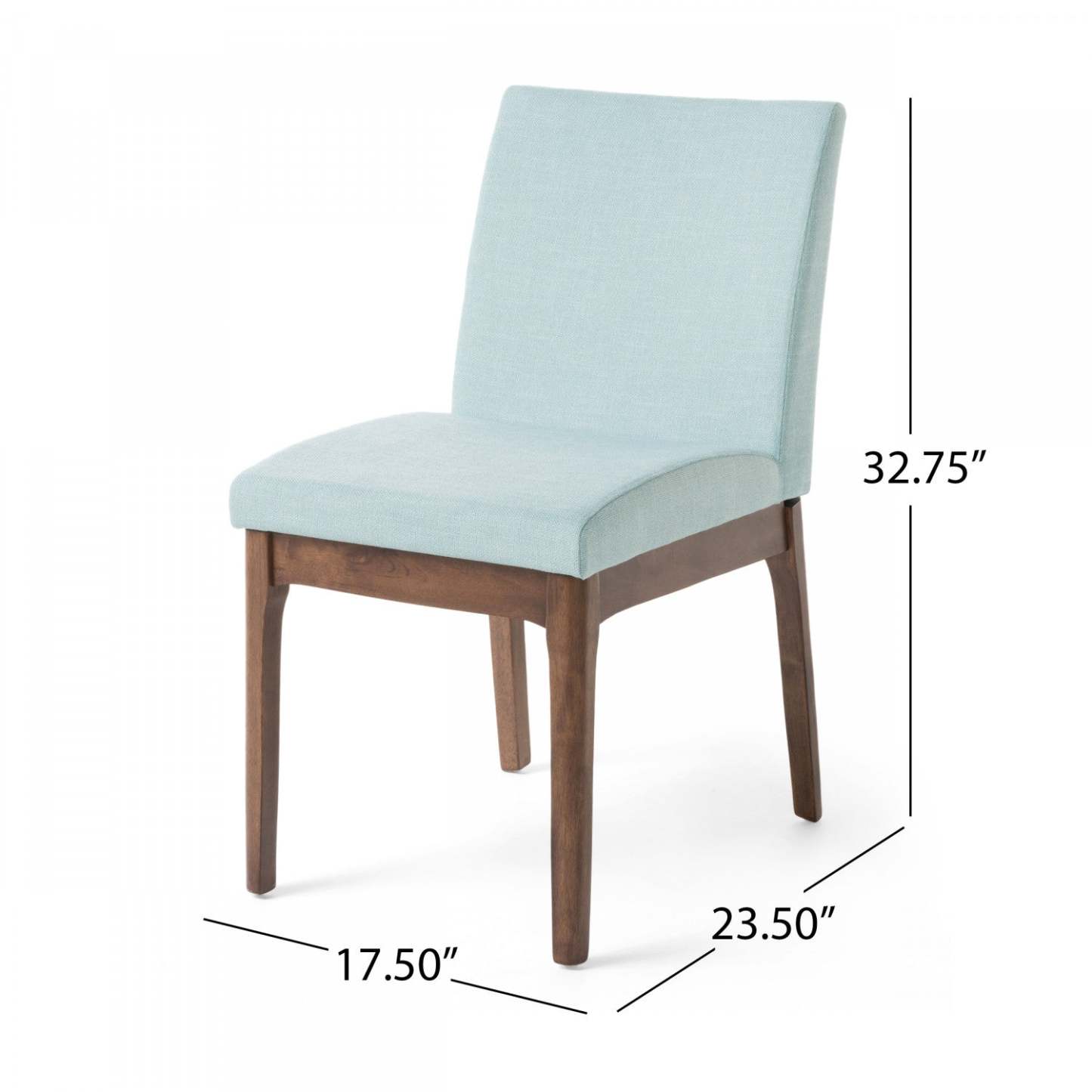 Ensemble de 2 chaises de salle à manger Anastasia avec revêtement en tissu - Menthe | Lot De 2 Chaises De Salle À Manger Anastasia Avec Revêtement En Tissu - Couleur Menthe