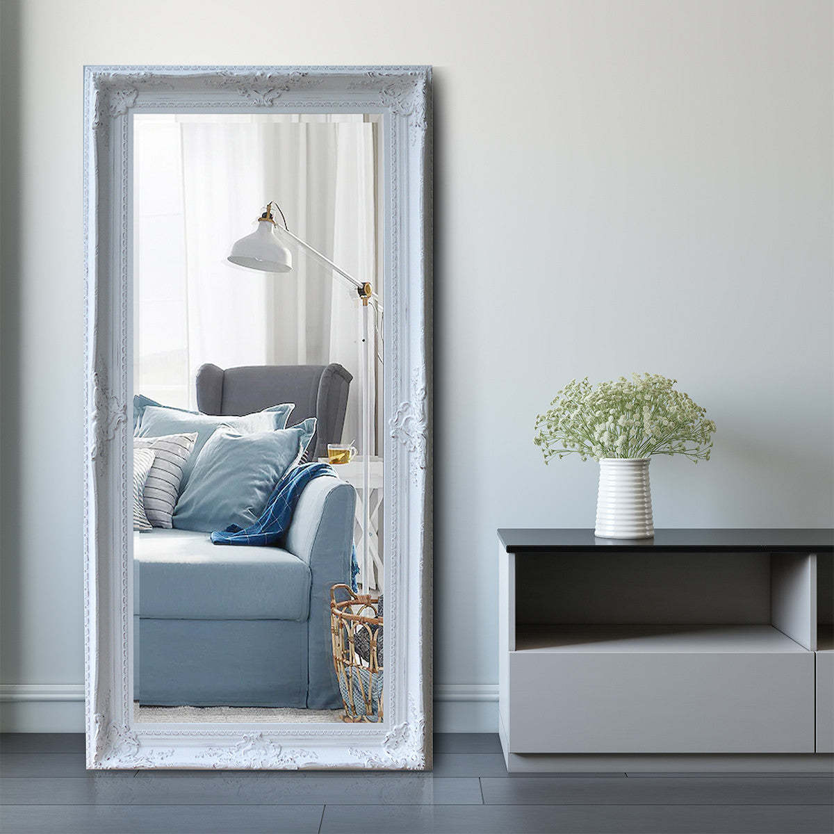 Miroir Nelson White 69|Miroir Nelson de 69 po blanc