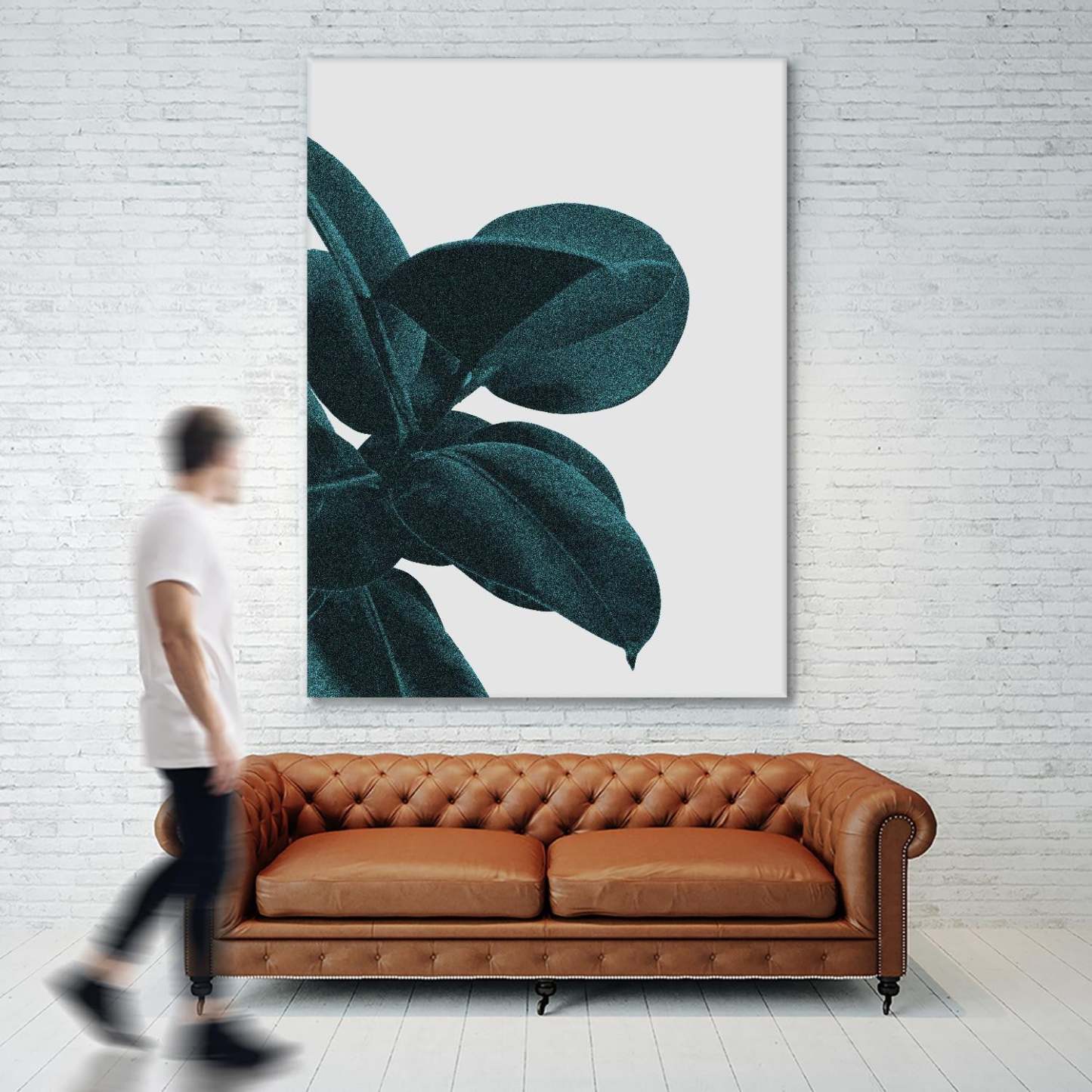 Œuvre d'art murale géante « Long Way Home » 72 x 54