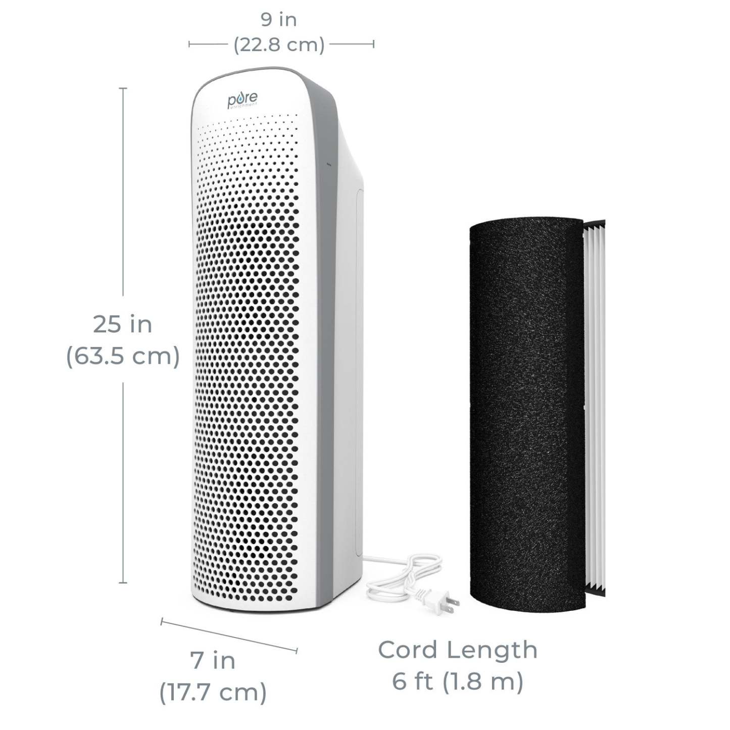 PureZone Elite 4-In-1 True HEPA Air Purifier - CA-PEAIRTWR|Purificateur d’air 4 en 1 PureZone Elite avec filtre HEPA véritable - CA-PEAIRTWR