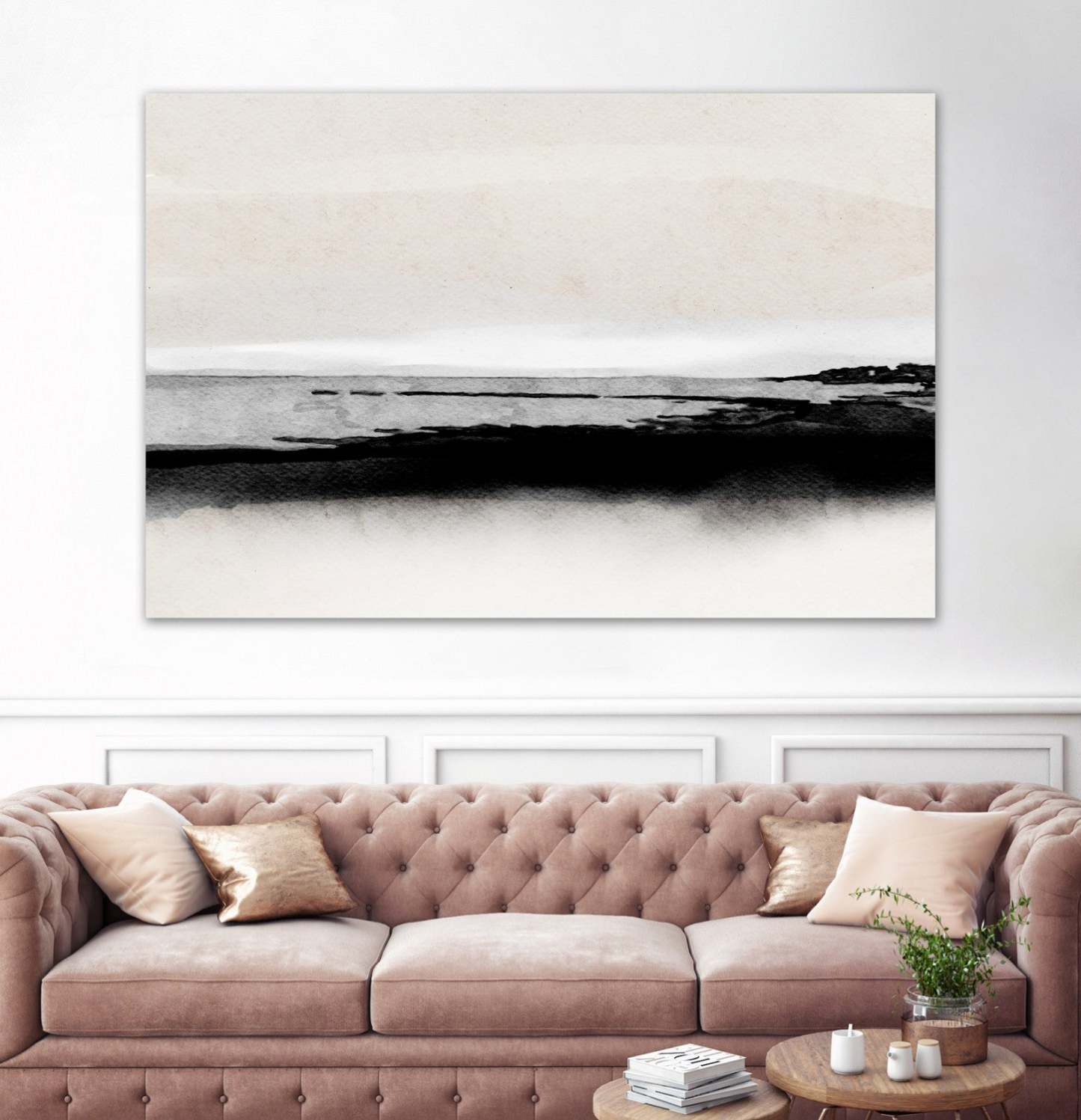 Œuvre d'art murale géante « Forms I » 72 x 48