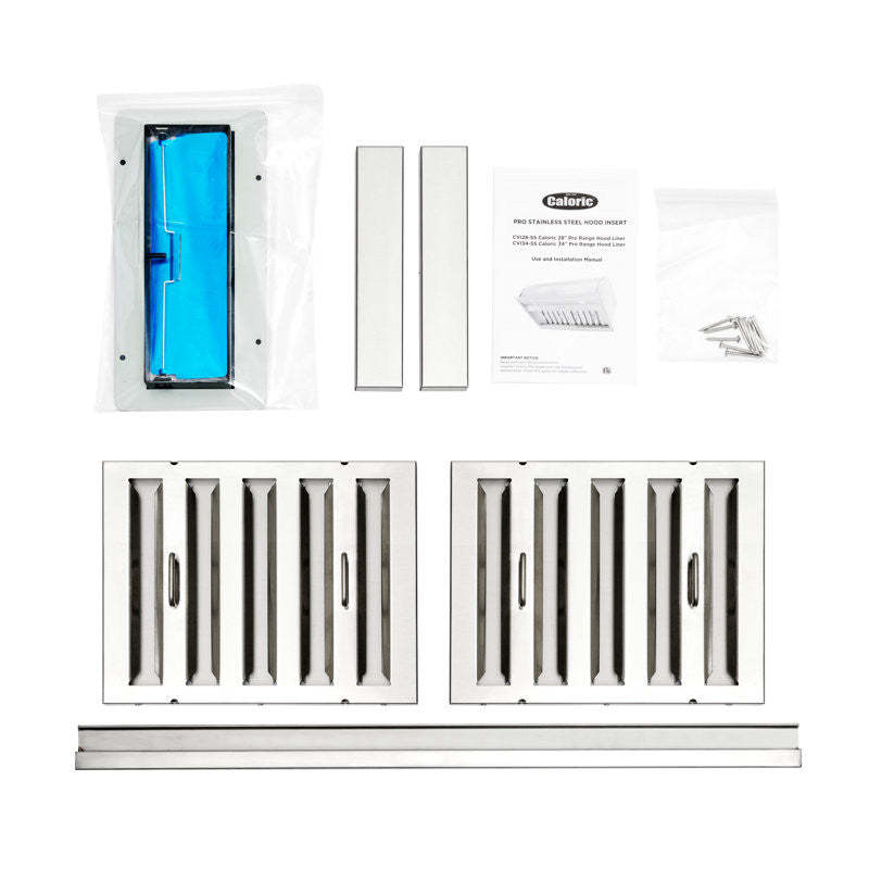 Hotte de cuisinière encastrée convertible Caloric 36 - CVI34-SS|Hotte de cuisinière encastrée convertible Caloric de 36 po - CVI34-SS