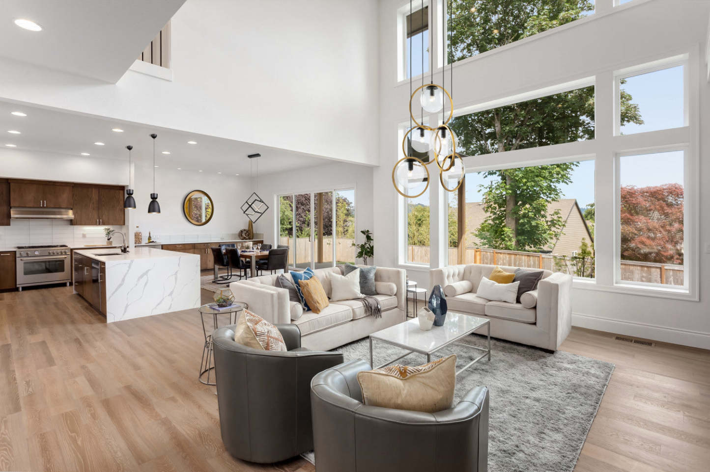 Luminaire suspendu à cordon à 5 lumières Lugano | Luminaire suspendu Lugano à 5 ampoules avec corde | D06HCAGQ