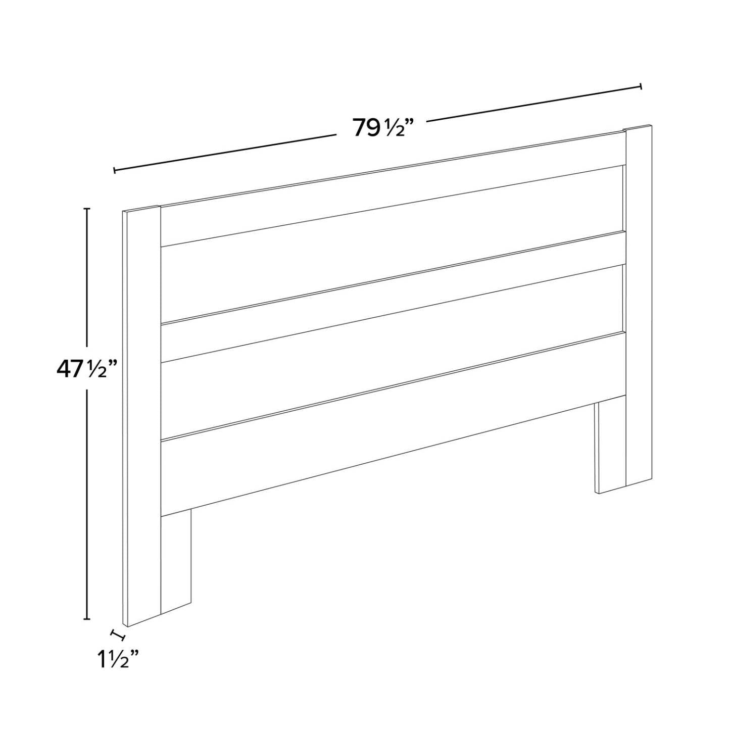 Prepac Rustic Ridge Farmhouse King Headboard - Washed White|Tête de lit pour très grand lit champêtre Rustic Ridge de Prepac - blanc vieilli