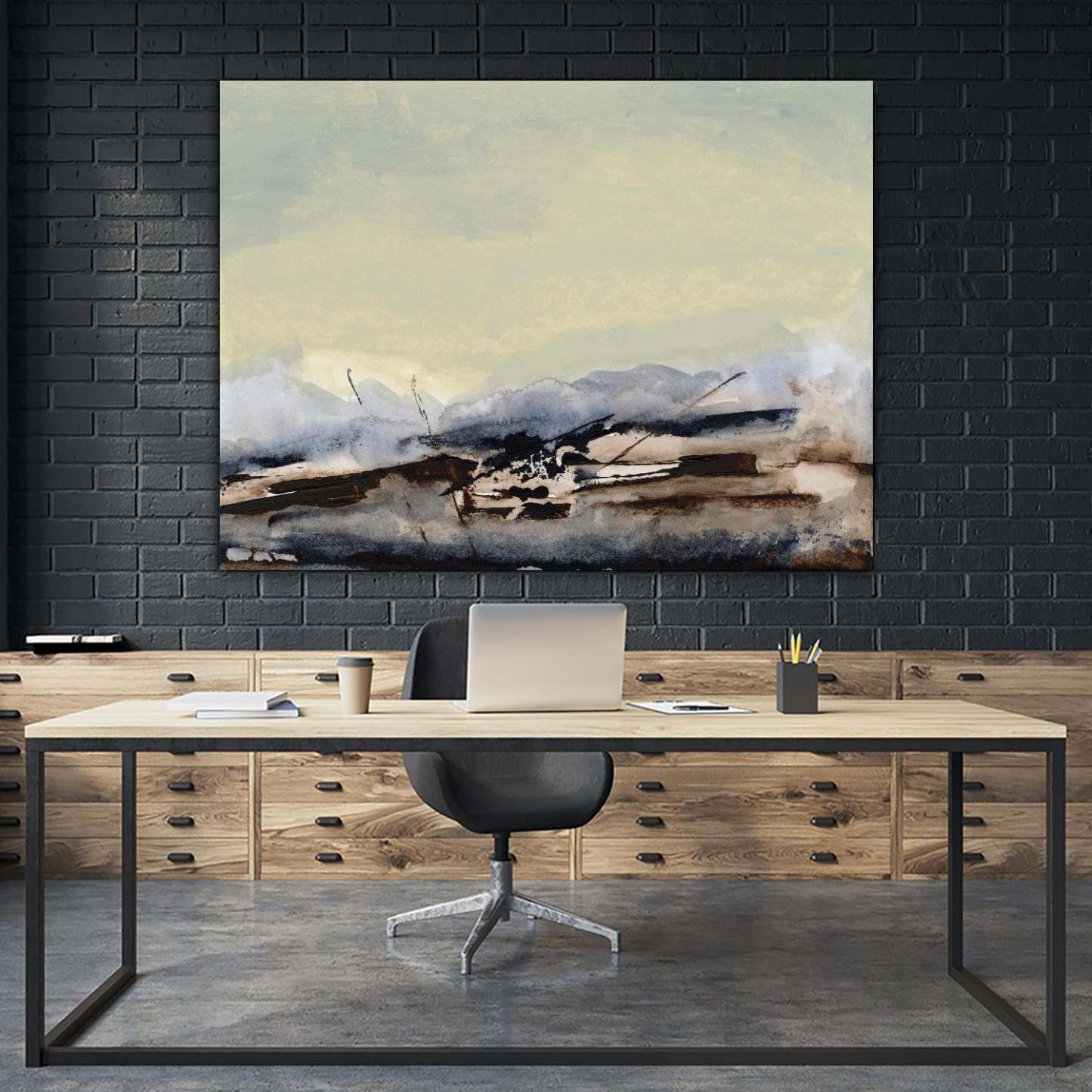 Shanthih Ii Giant Art 72x54 Wall Art|Œuvre d'art murale Giant Art « Shanthih Ii » 72 x 54