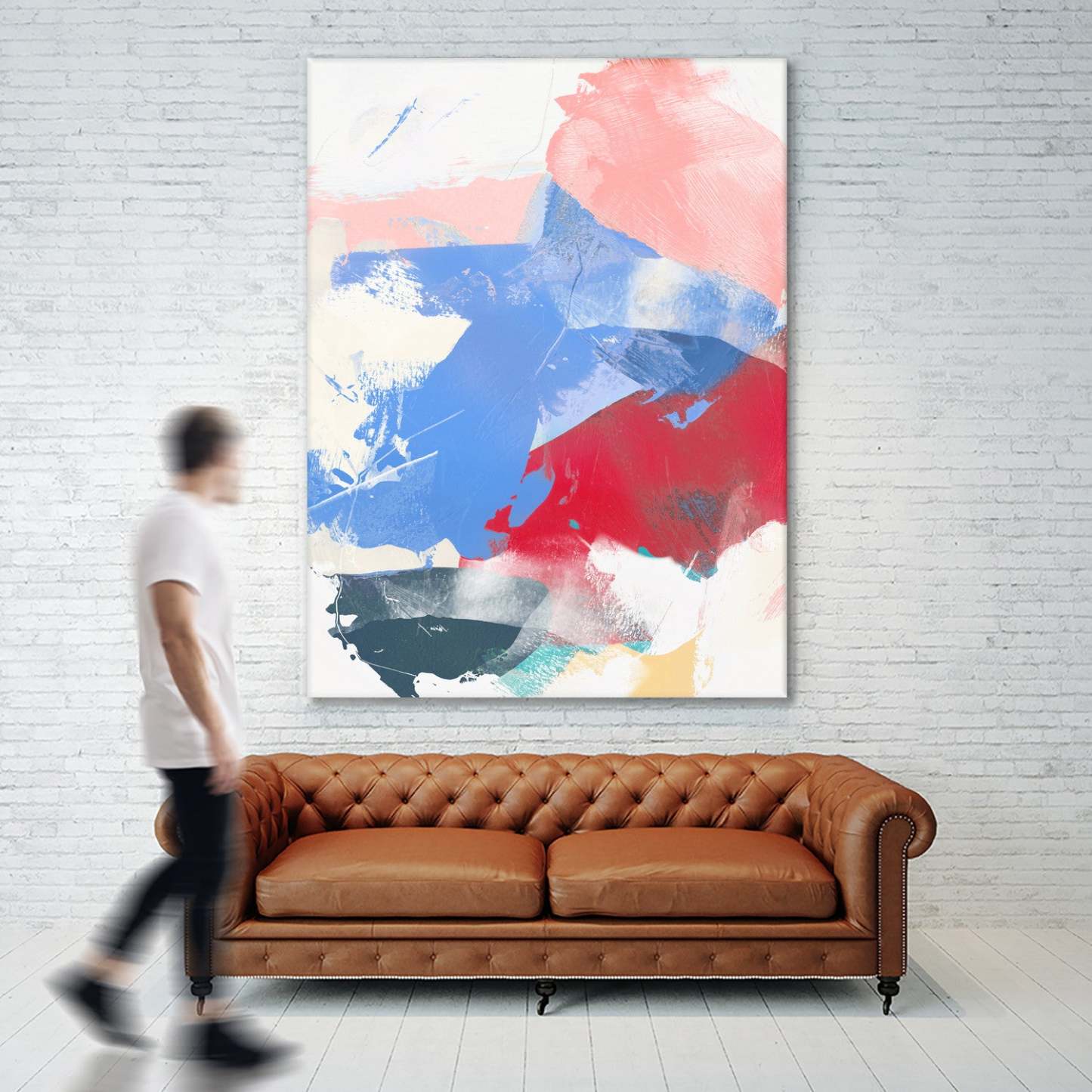 Œuvre d'art murale géante « Sweet Poetry II » 72 x 54