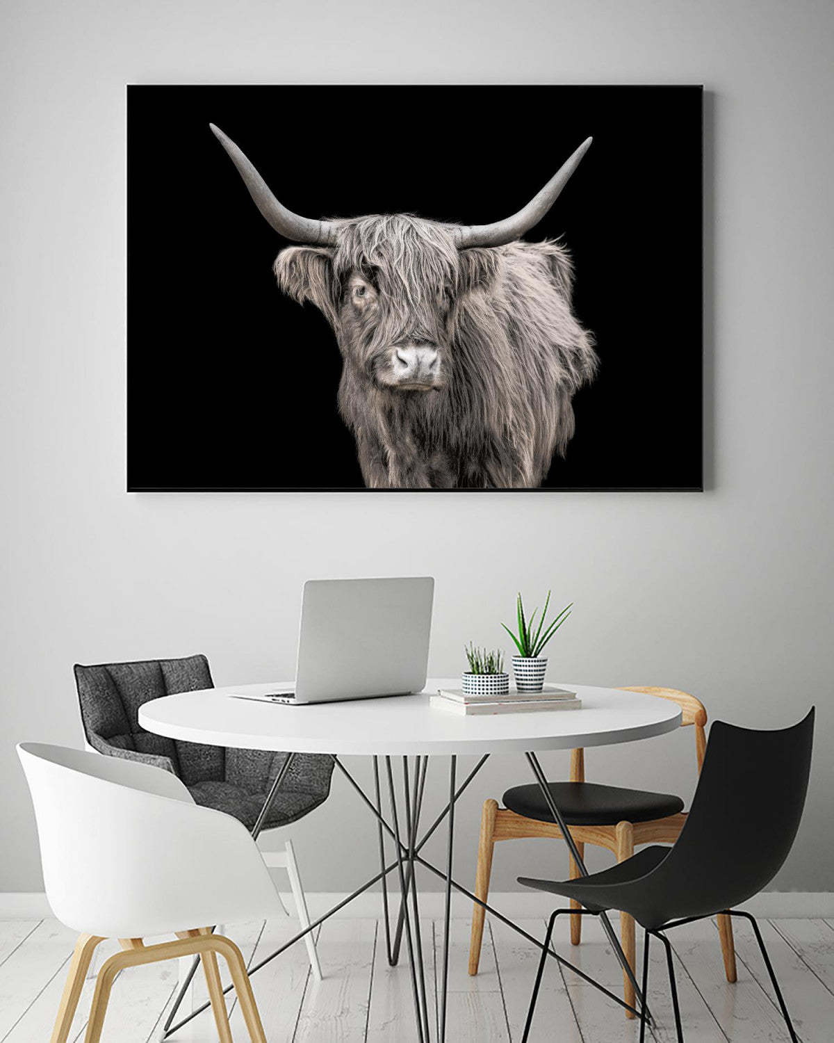 Œuvre d'art murale sur toile encadrée noire « A New Kid In Town » 36 x 24