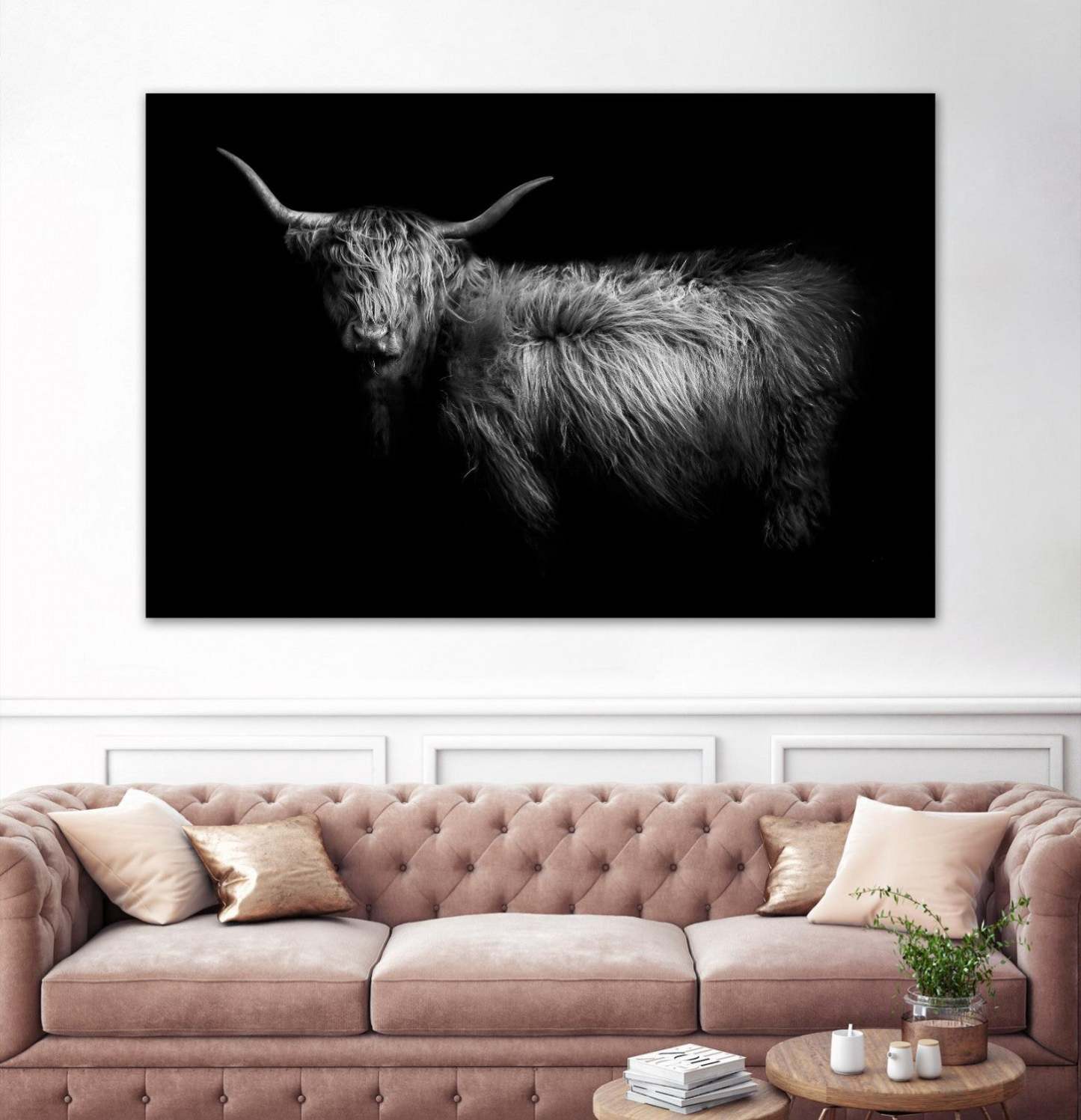 Bonjour Giant Art 72x48 Wall Art|Œuvre d'art murale Giant Art « Bonjour » 72 x 48