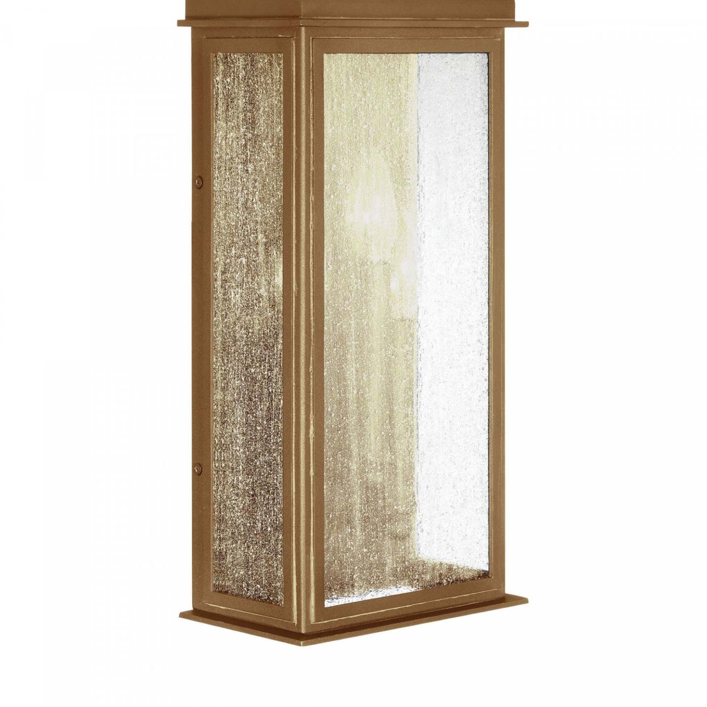 Madrid 3 Light Outdoor Wall Sconce, Weathered Brass Lamp | Applique Murale D’exterieur Madrid A 3 lampes, Laiton Vieilli