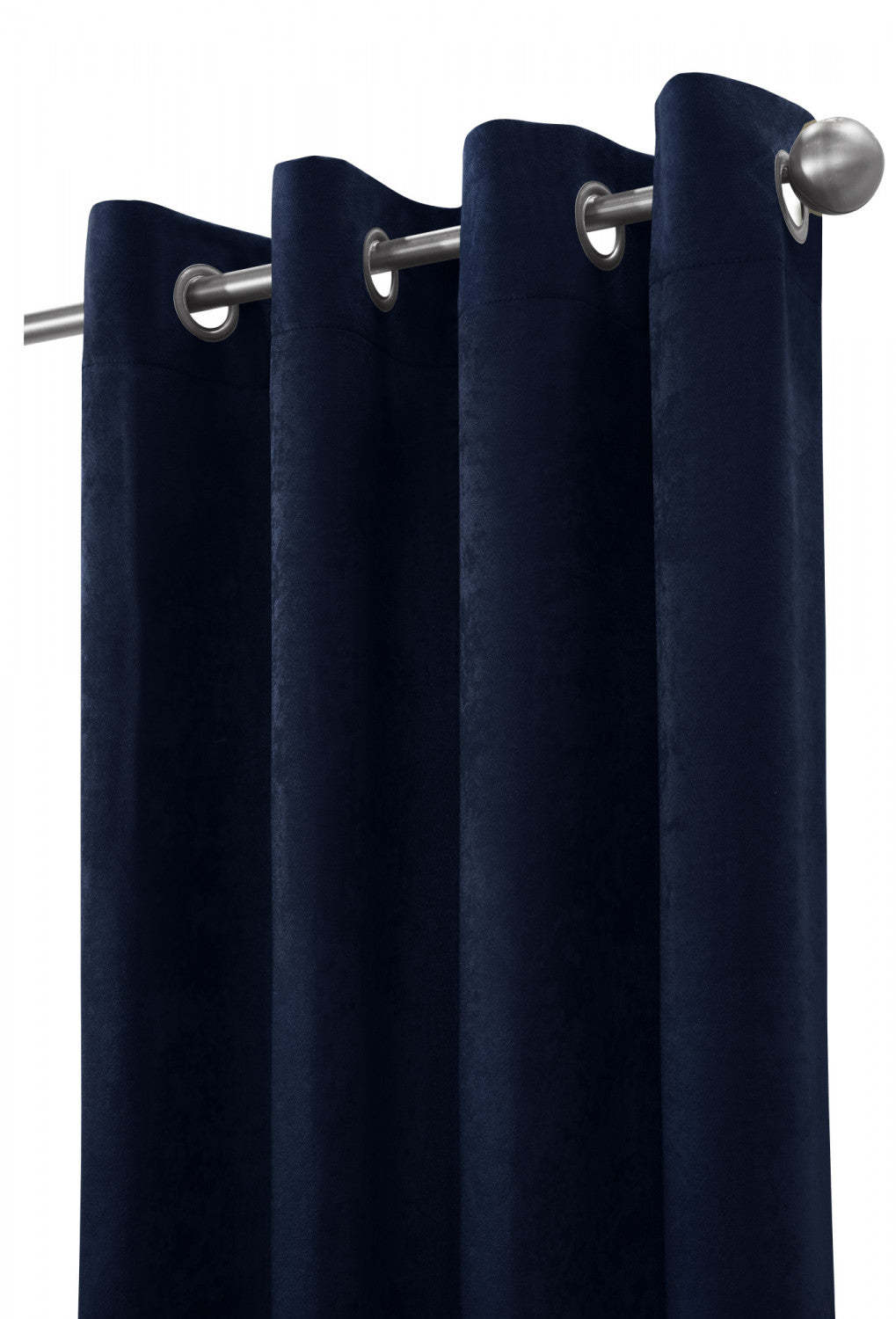 Habitat Festival Navy Light Filtering Grommet Curtain Panel - 52 x 95|Panneau de rideau filtrant la lumière à œillets Festival bleu marine d'Habitat - 52 x 95