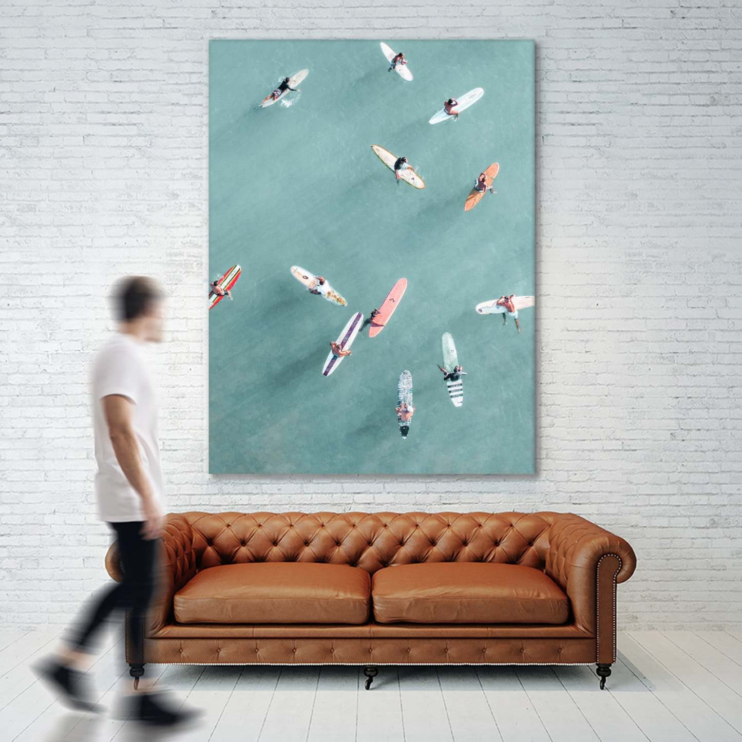Surfers Ii Giant Art 72x54 Wall Art|Œuvre d'art murale Giant Art « Surfers Ii » 72 x 54