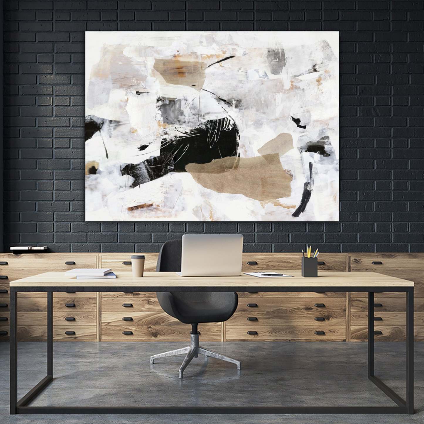 Œuvre d'art murale géante « Sweet Whispers » 72 x 54