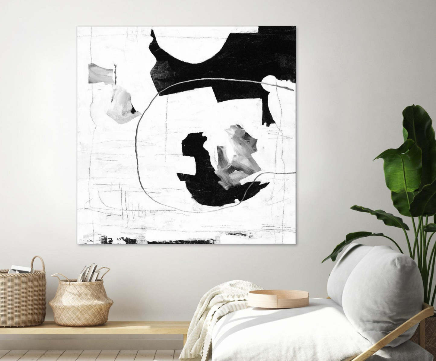 Traces Of Silver Iii Giant Art 54x54 Wall Art|Œuvre d’art murale Giant Art « Traces Of Silver Iii » 54 x 54