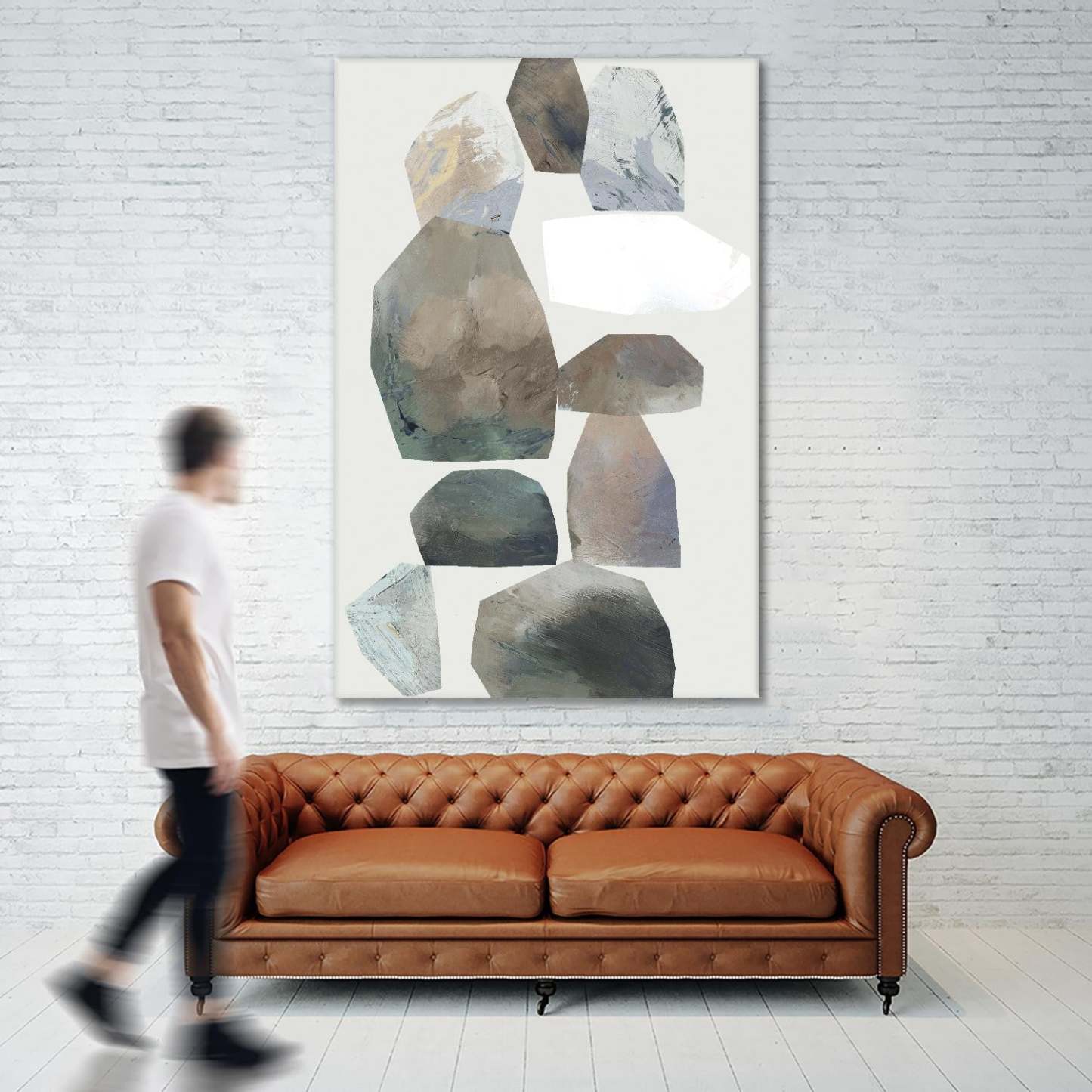 Œuvre d'art murale géante « Rocking I » 84 x 54