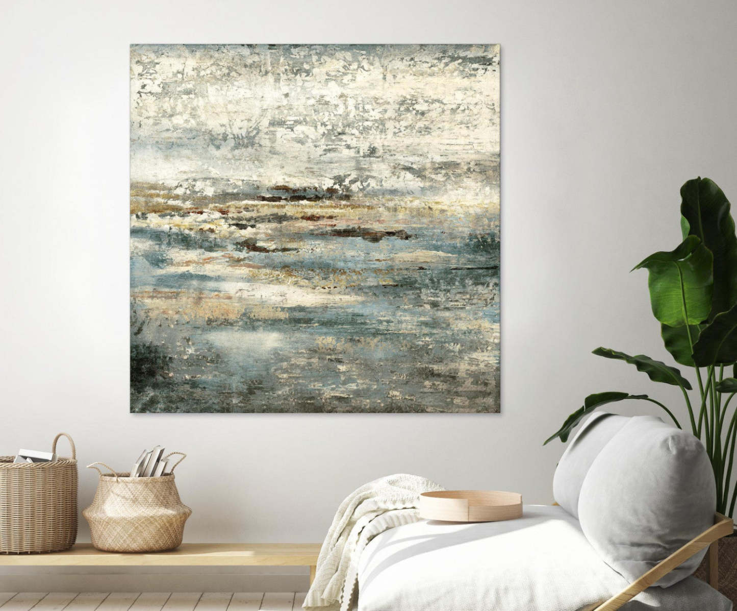 Œuvre d'art murale géante « Maui Mystery » 54 x 54