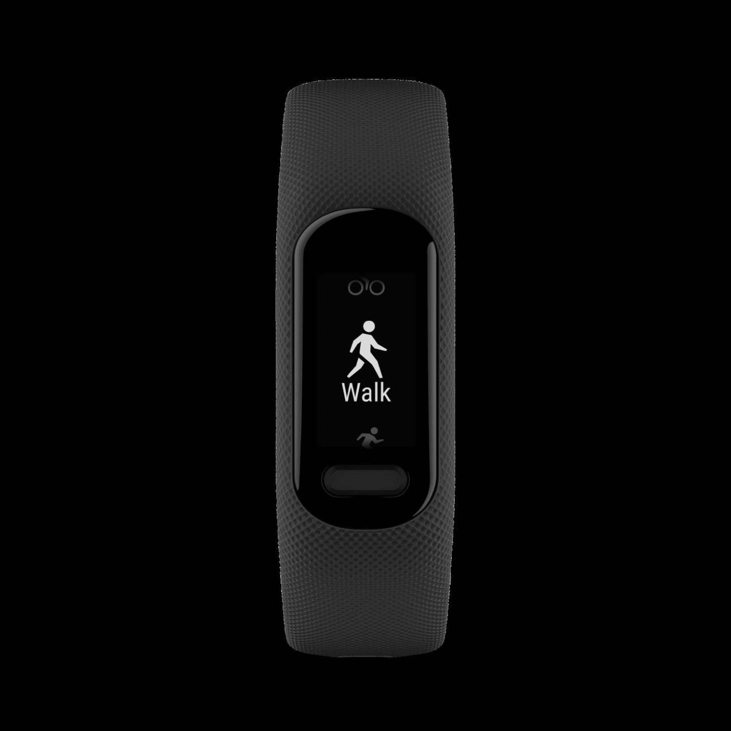 Garmin Vivosmart® 5 Montre Gps Intelligente - Suivi De Fitness Avec Boîtier Noir Et Bracelet En Silicone Noir Large
