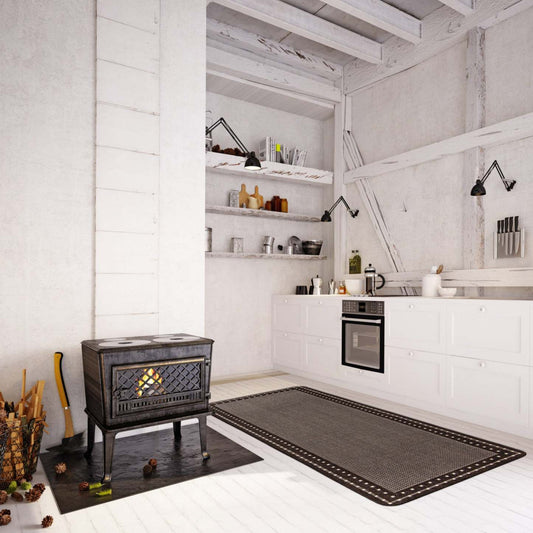 Carpette Clementine chocolat - 2 pi 2 po x 6 pi 7 po