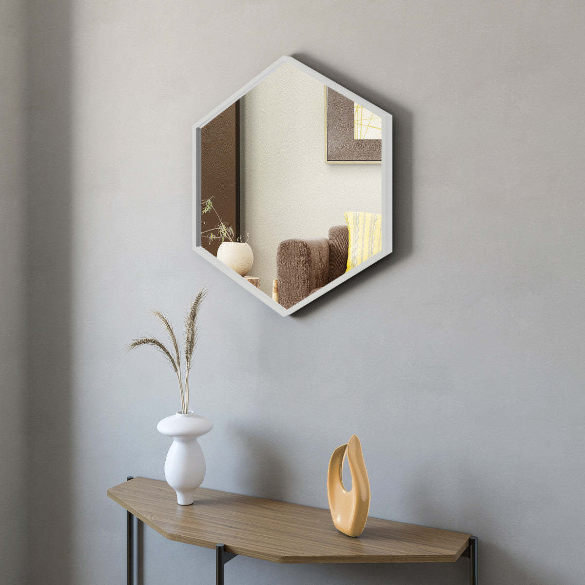 Zona White 28 Mirror|Miroir Zona de 28 po blanc