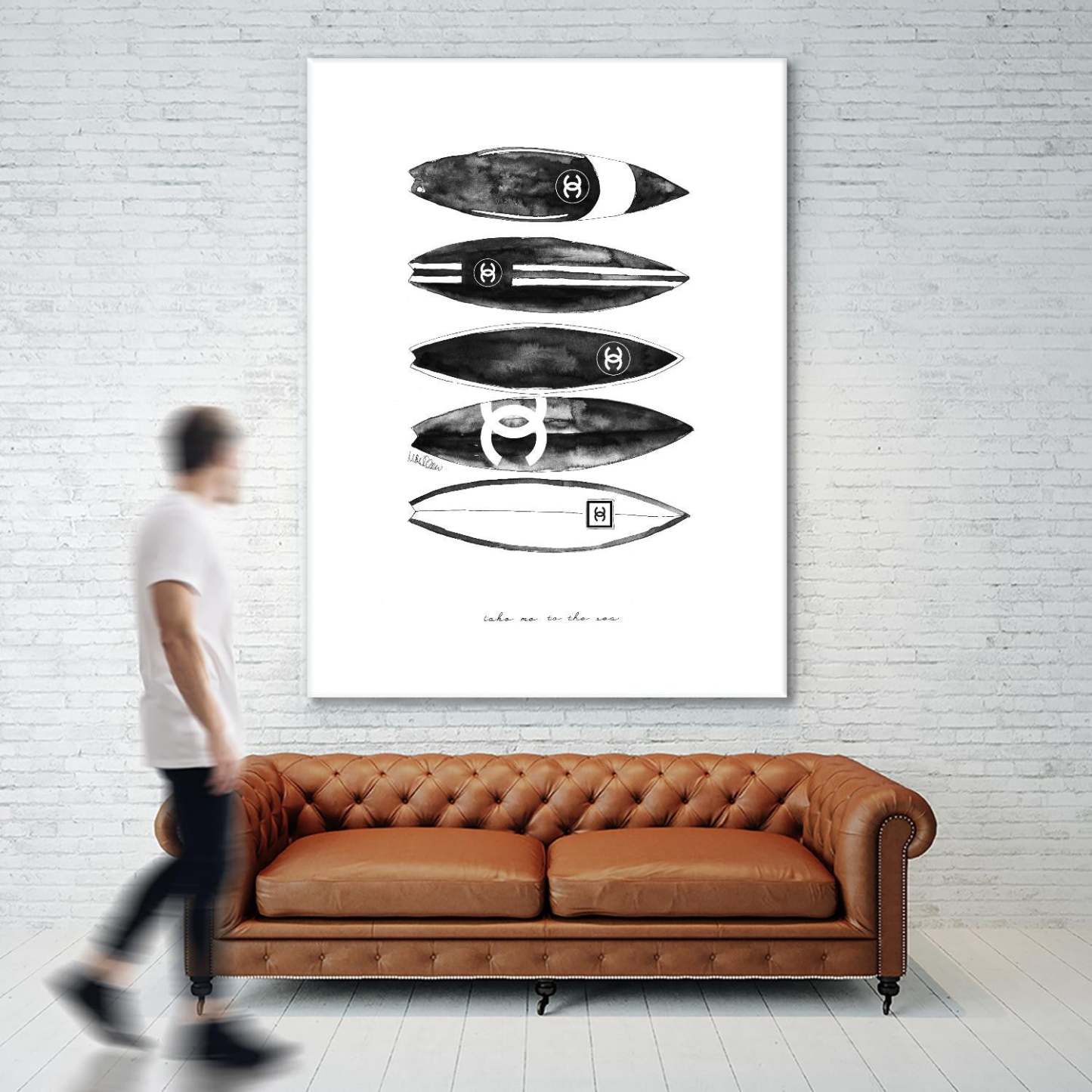 Surf Portrait Giant Art 72x54 Wall Art|Œuvre d'art murale Giant Art « Surf Portrait » 72 x 54