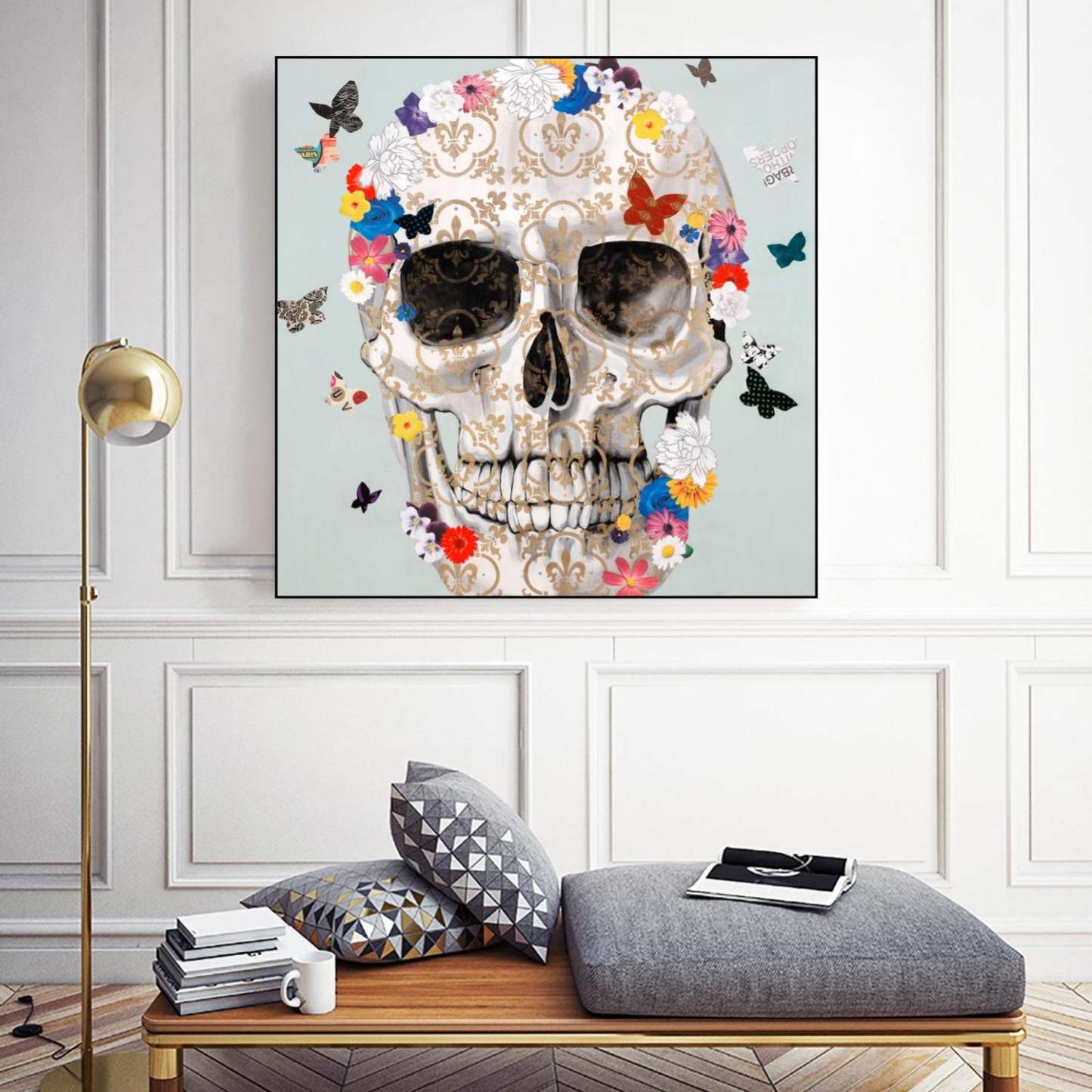 Party Favor Canvas Framed Black 20x20 Wall Art|Œuvre d'art murale sur toile encadrée noire « Party Favor » 20 x 20