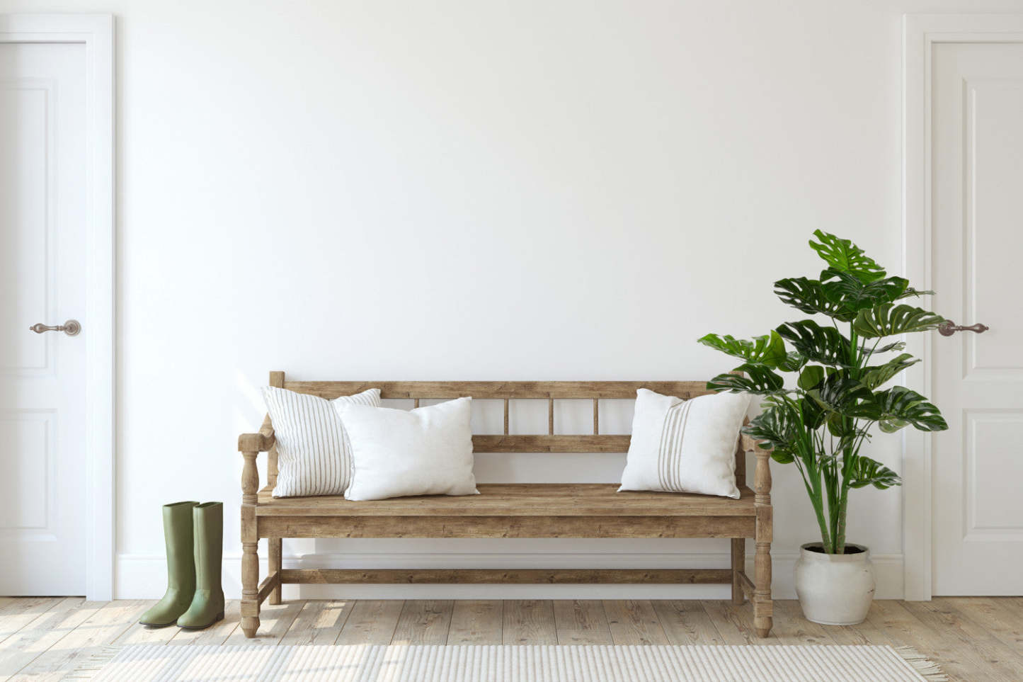 Monstera artificiel de 47 po en pot noir | Monstera artificiel de 47 po en pot noir | D10H7H54