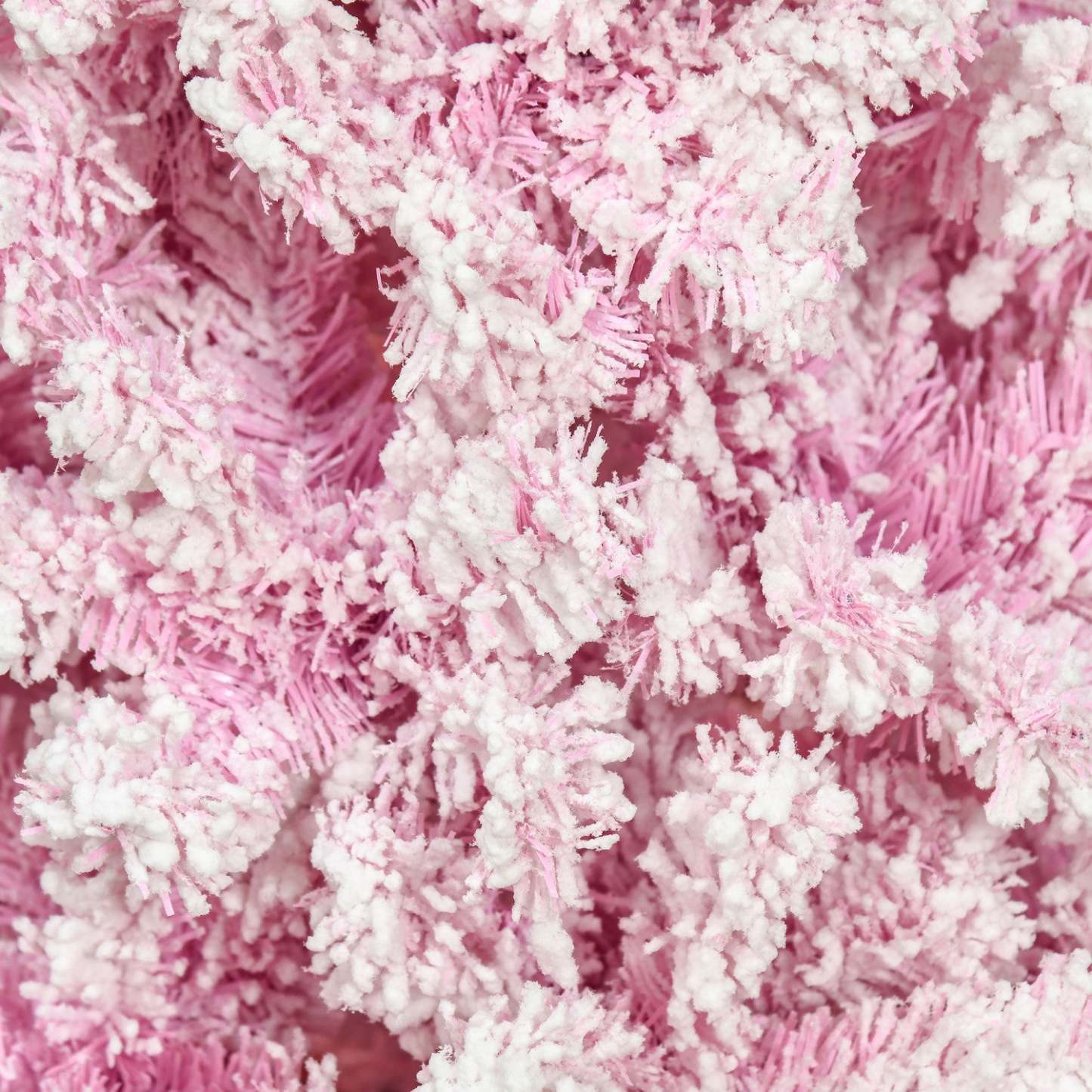 Homcom Arbre De Noël Artificiel Floqué De Neige Avec Base En Acier Rose|Homcom Snow Flocked Pencil Artificial Christmas Tree With Steel Base Pink