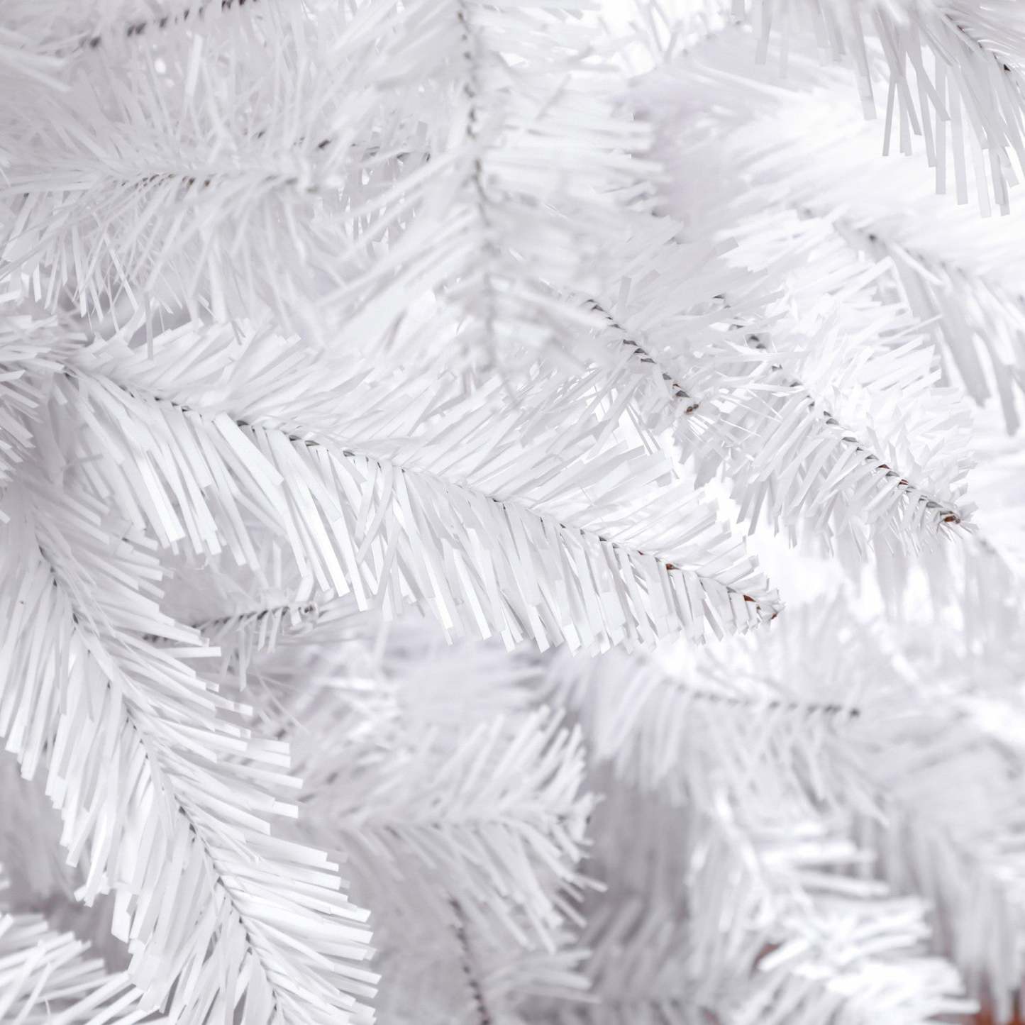 Homcom Arbre de Noël artificiel en forme de crayon de 7 pieds de haut avec base en acier, blanc|Homcom Arbre de Noël artificiel de 7 pi de haut avec base en acier, blanc
