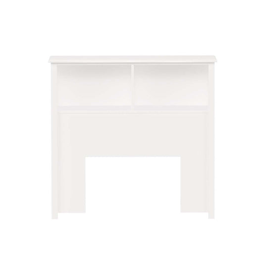 Tête de lit bibliothèque simple - Blanc|Tête de lit bibliothèque pour lit simple - blanche
