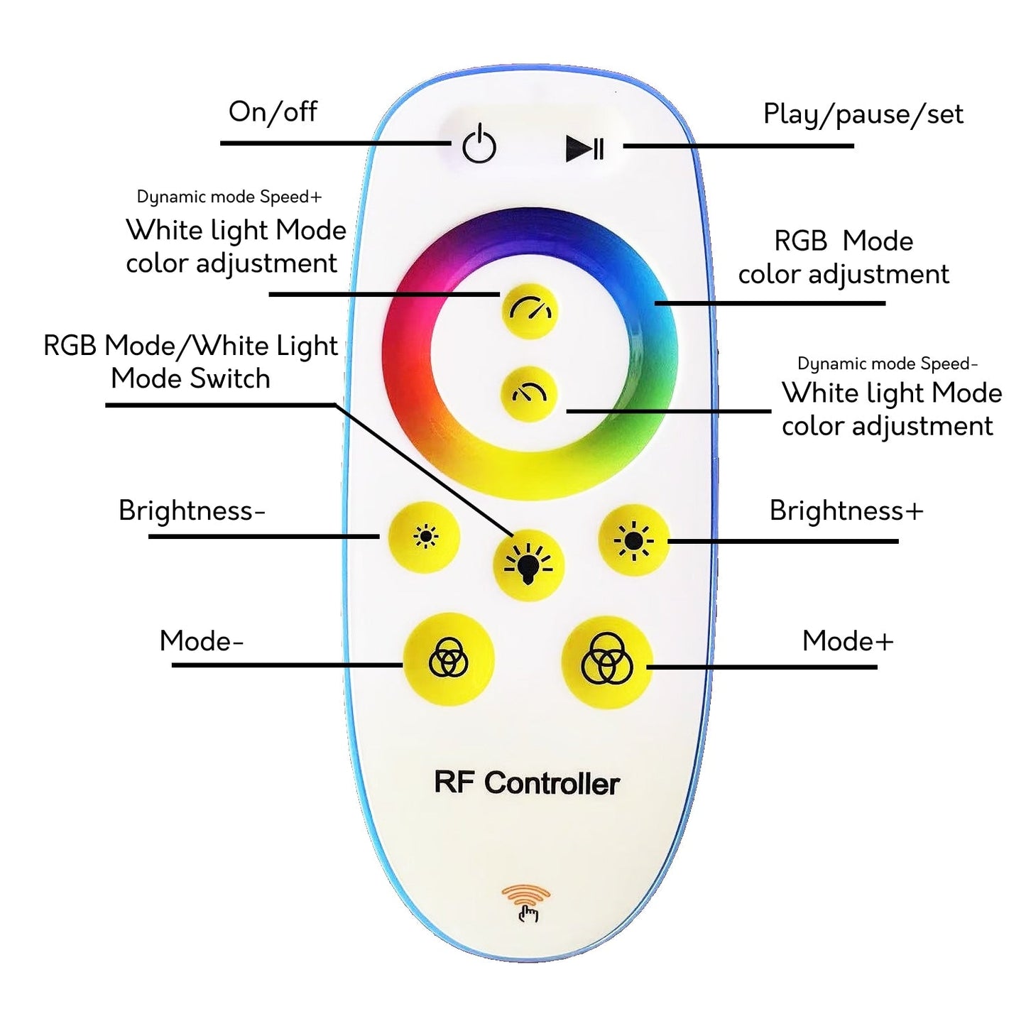 Lampadaire d'angle minimaliste LED en métal RGB 55