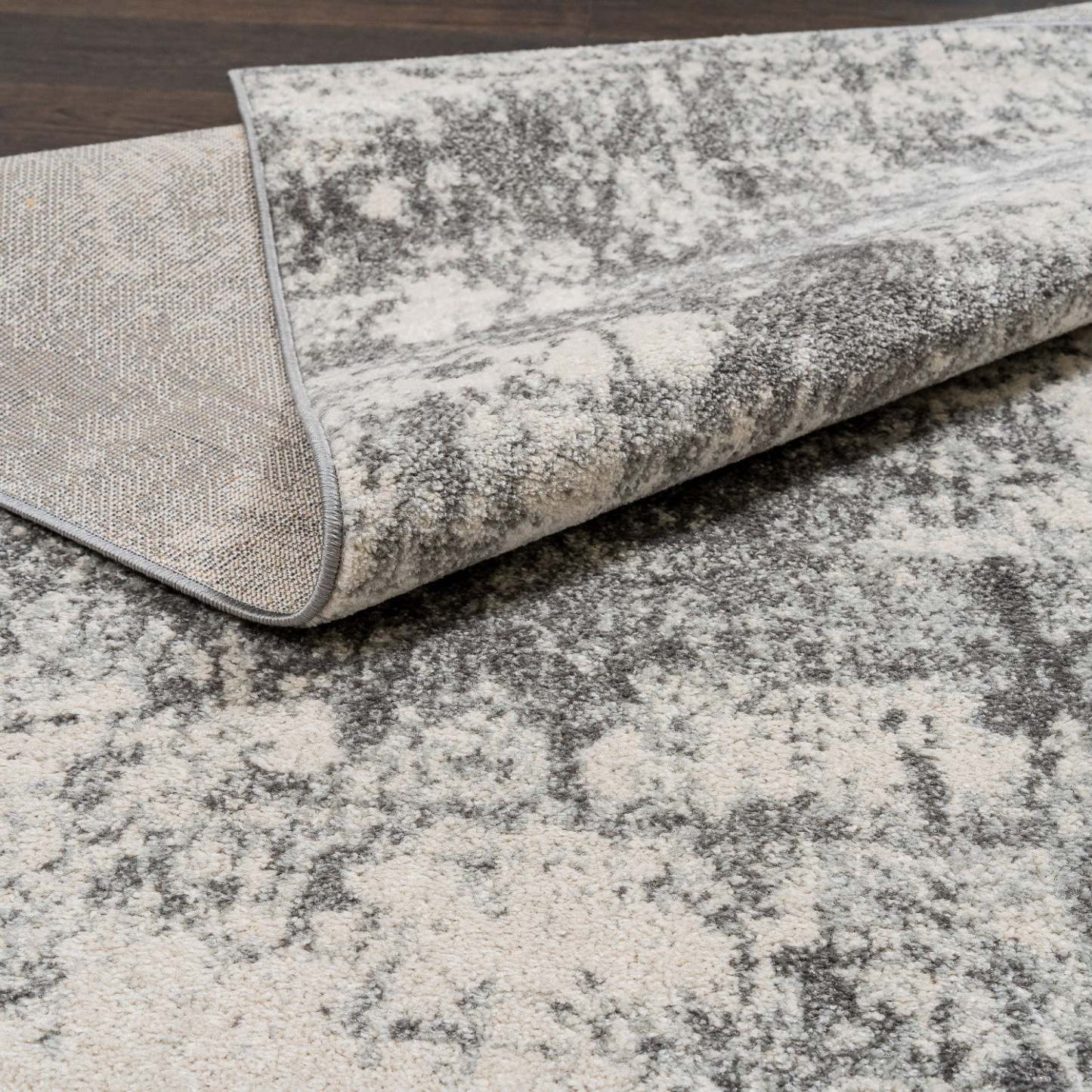 Tapis Roma Ice Grey 5x8 | Carpette Roma Ice grise 5 x 8 | D80GKXJN