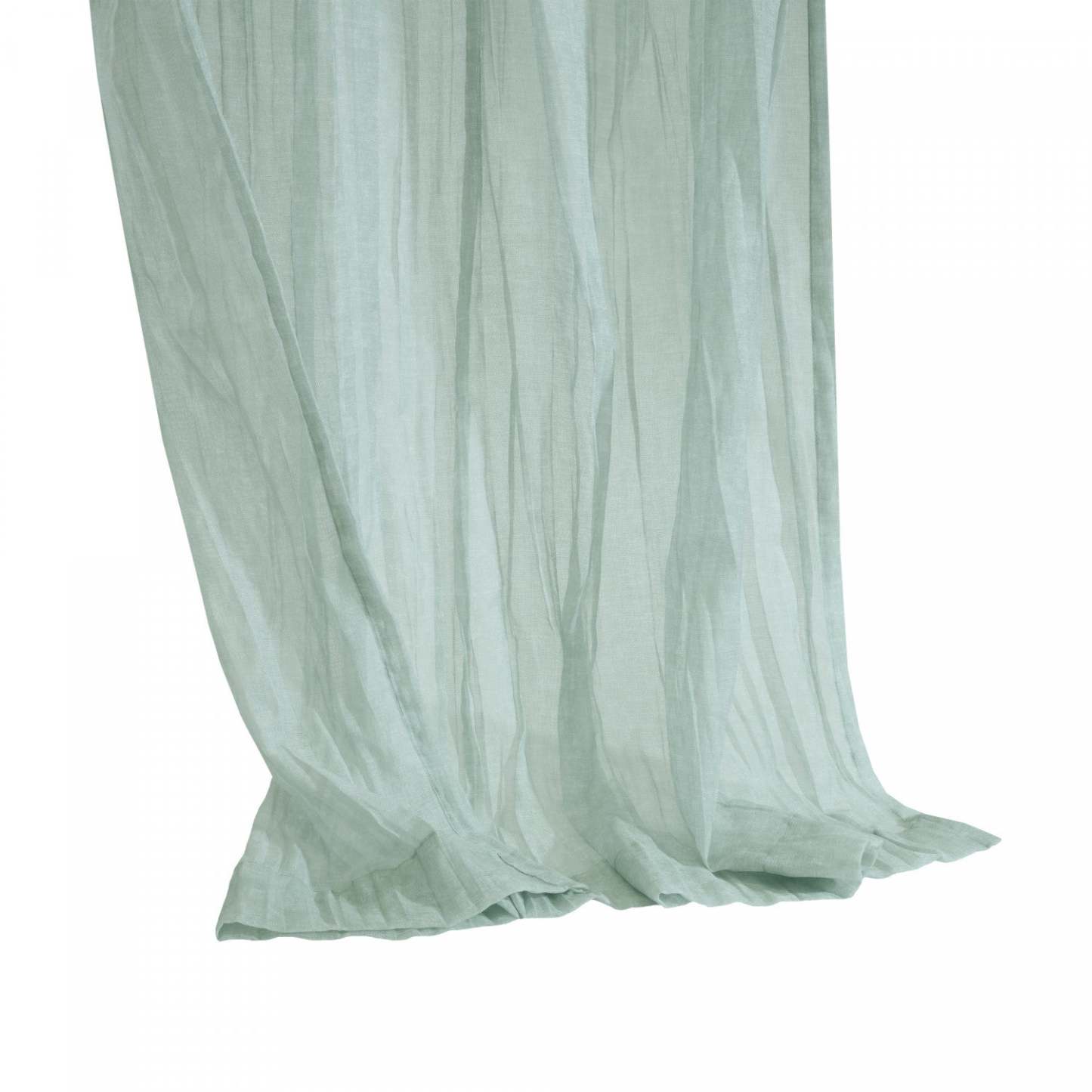 Habitat Paloma White Sheer Dual Header Curtain Panel - 52 x 63|Panneau de rideau transparent Paloma blanc à double têtes d'Habitat - 52 x 63