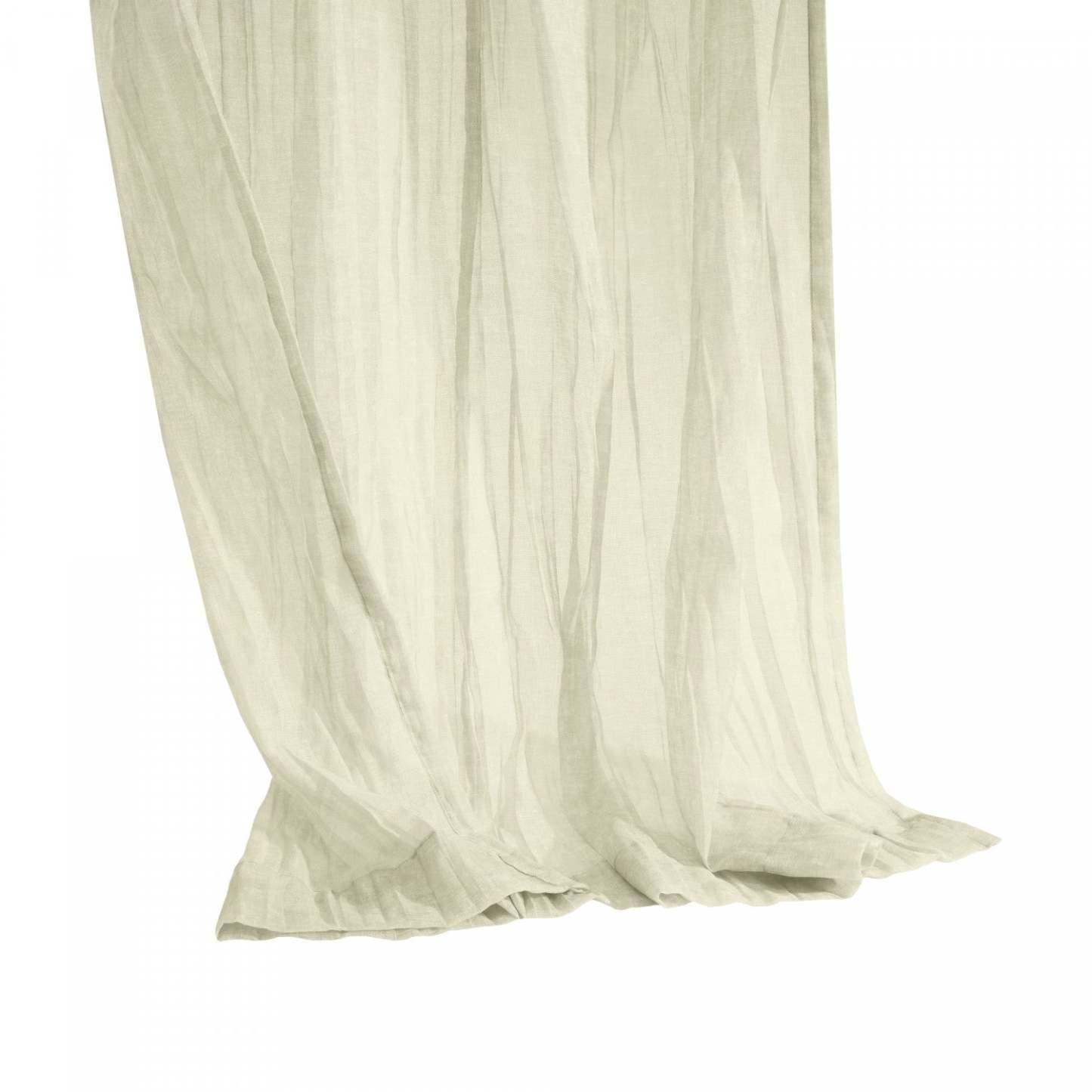 Panneau de rideau transparent Paloma gris à double têtes d'Habitat - 52 x 63|Habitat Paloma Grey Sheer Dual Header Curtain Panel - 52 x 63
