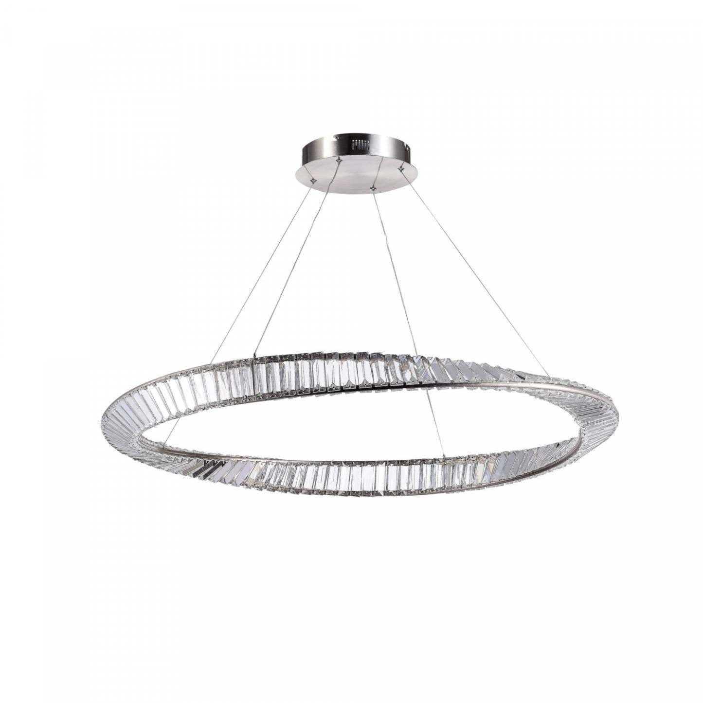 Stella 65 W LED Satin Nickel Pendant|Luminaire suspendu Stella nickel satiné à DEL de 65 W|D06HR7KX