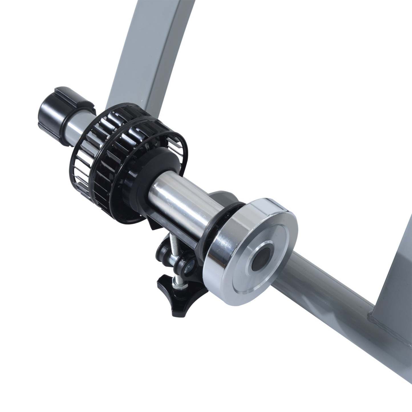 Soozier Support D'entrainement Intérieur Pliable, Support de Vélo Stationnaire pour Exercice, 26-28 & 700c Wh|Soozier Support D'entrainement Magnétique pour Vélo d'Intérieur Pliable en Acier (argent)