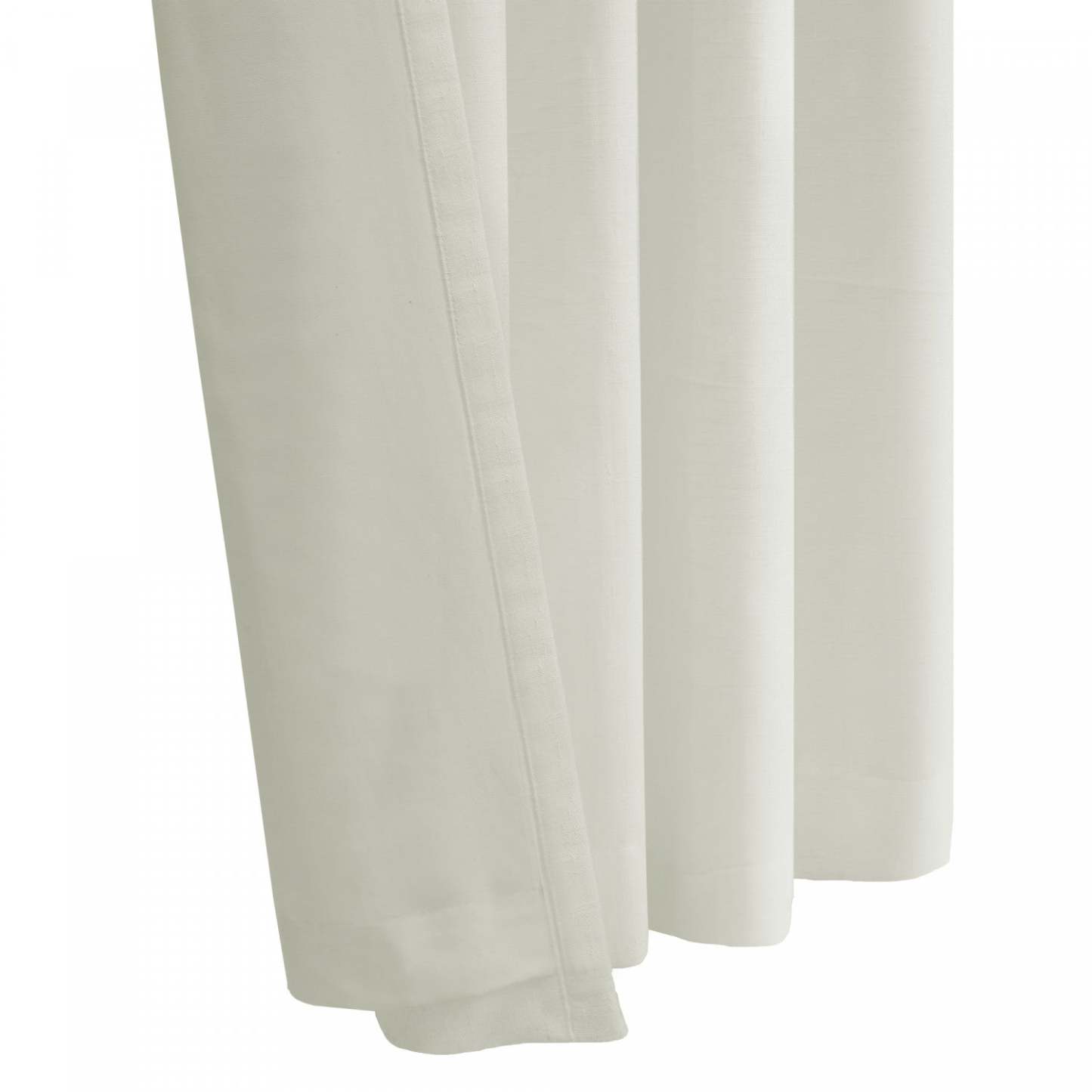 Habitat Sierra White Light Filtering Dual Header Curtain Panel - 52 x 108|Panneau de rideau filtrant la lumière Sierra blanc à double têtes d'Habitat - 52 x 108