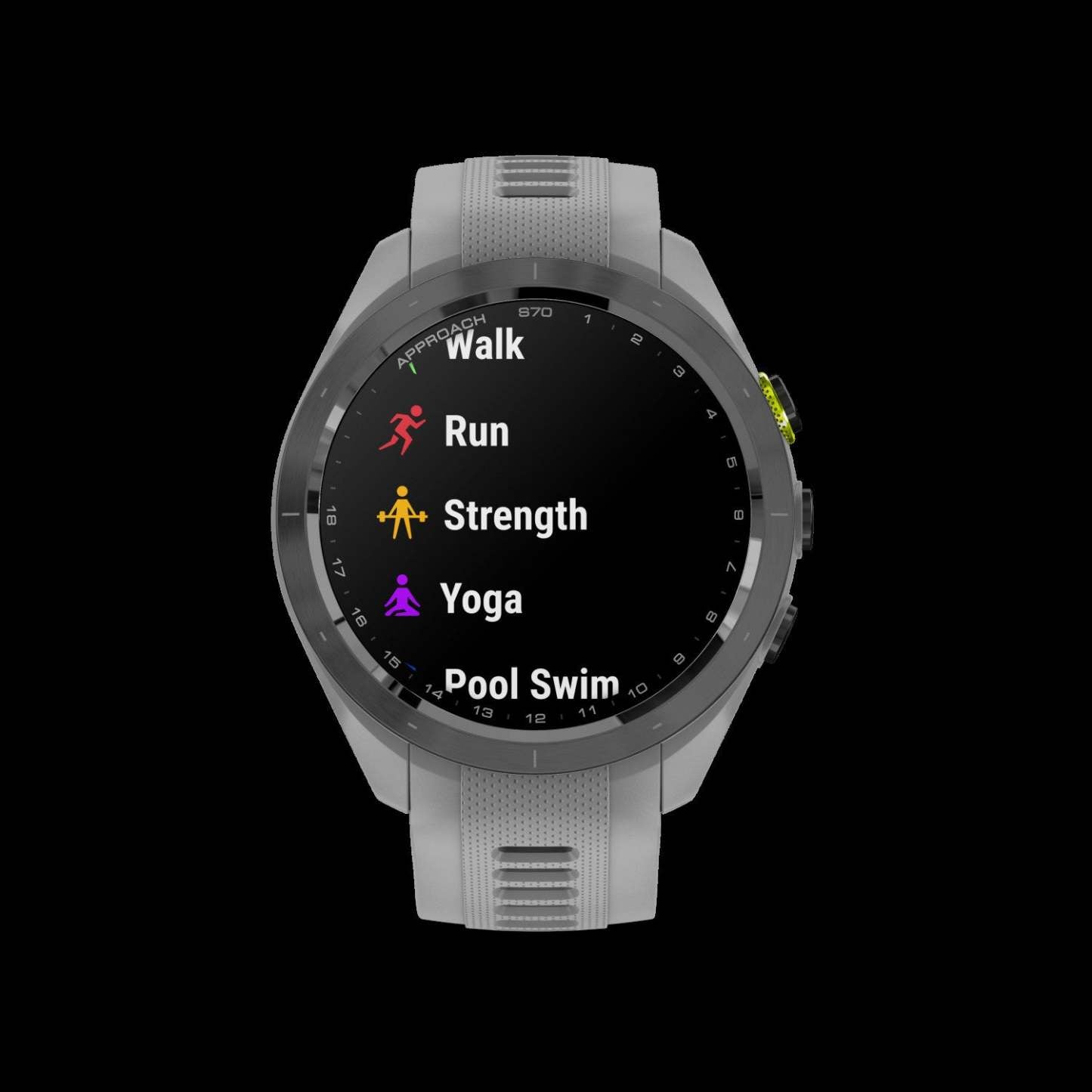 Garmin Approach S70 42mm - Céramique noire, montre de golf Amoled, 43k parcours, caddie virtuel, GPS